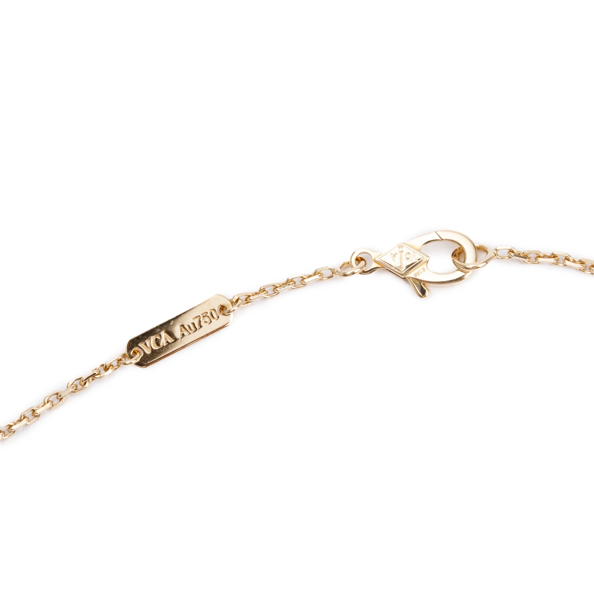 Van Cleef & Arpels 2022 18k Yellow Gold Vintage Alhambra Pendant Necklace w/ Box & Certificate