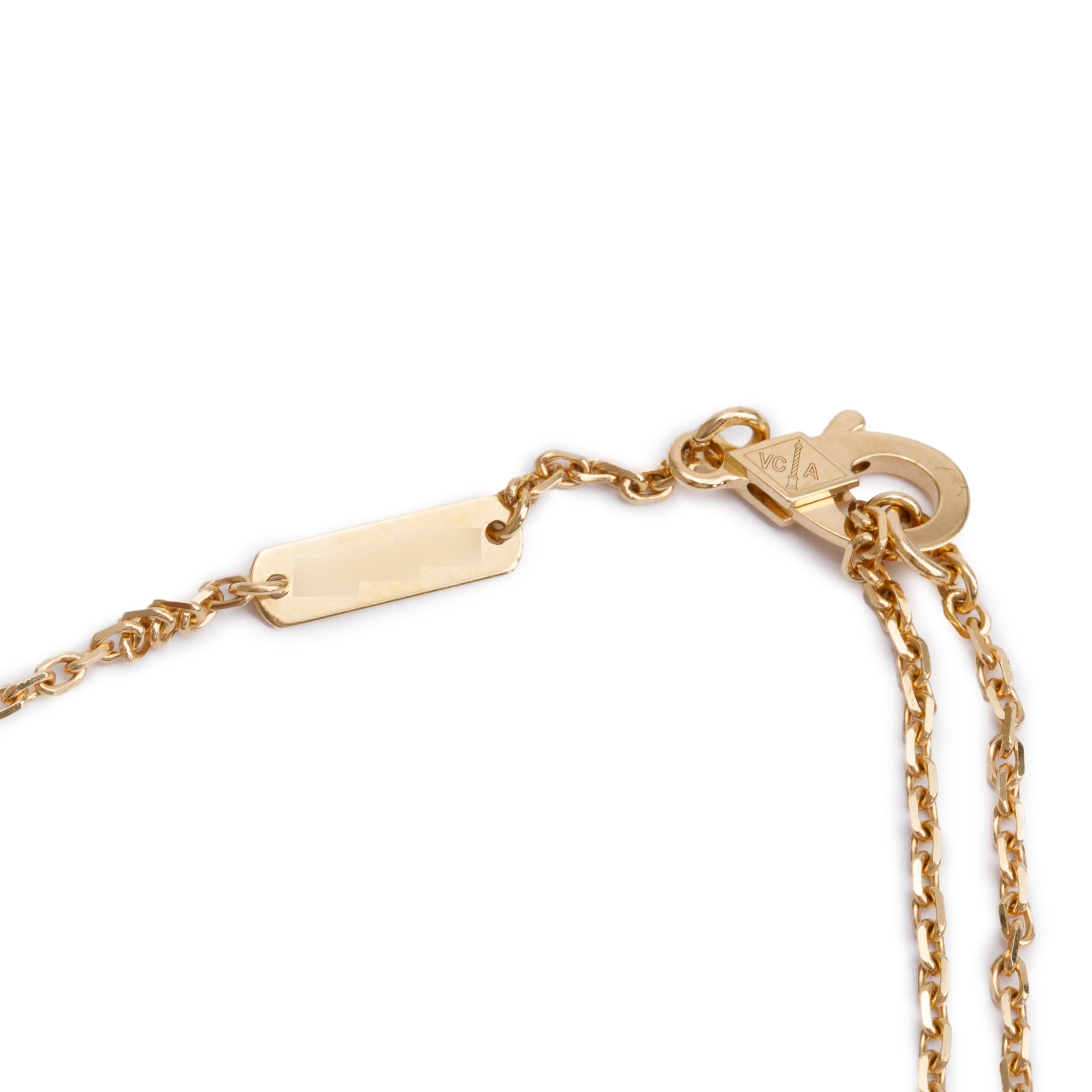 Van Cleef & Arpels 2022 18k Yellow Gold Vintage Alhambra Pendant Necklace w/ Pouch & Certificate