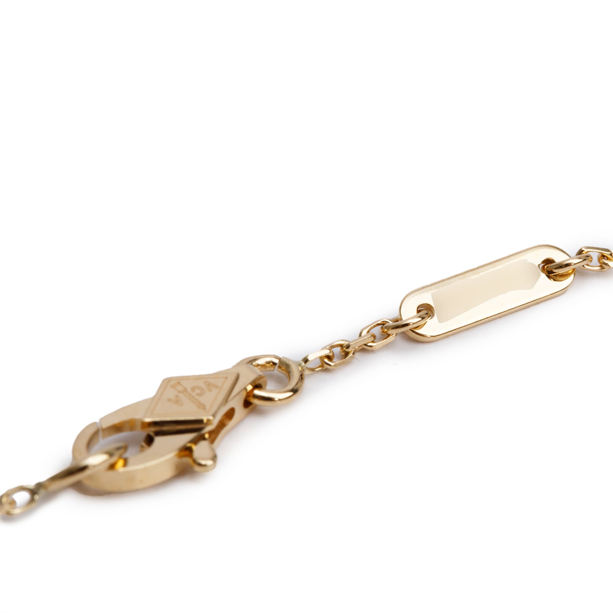 Van Cleef & Arpels 2024 18k Yellow Gold Mother of Pearl Sweet Butterflies Bracelet w/ Box, Receipt & Certificate