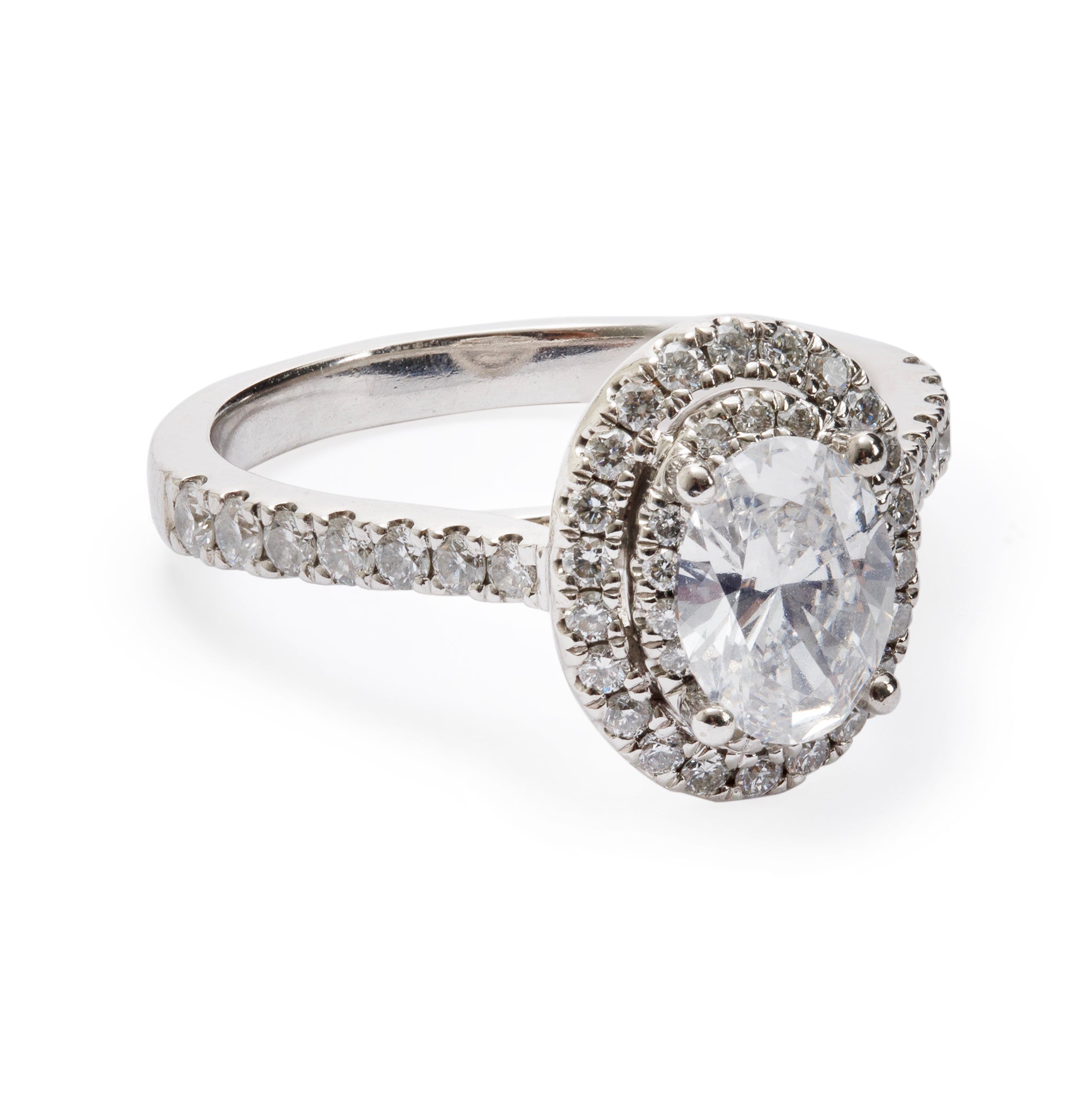 Vera Wang 14k White Gold Love 1.02 ct. Diamond Engagement Ring