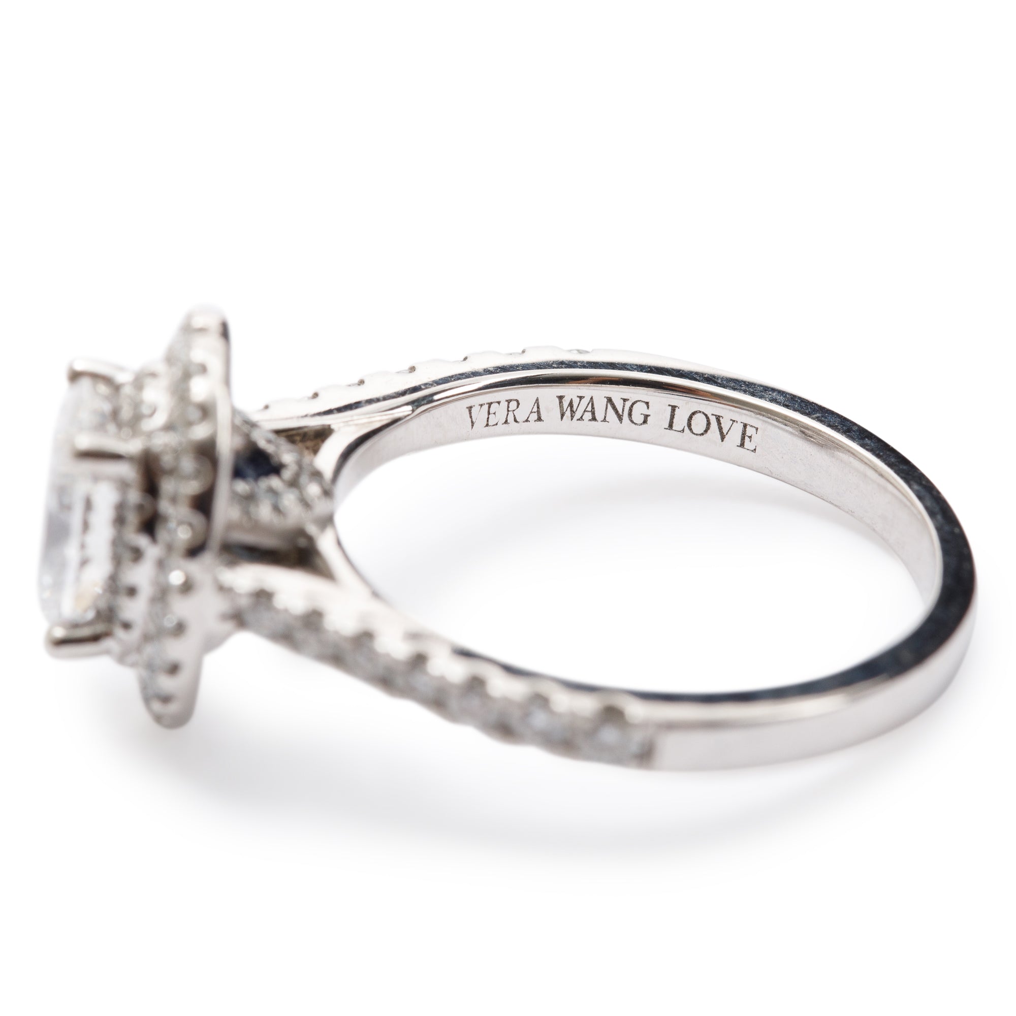 Vera Wang 14k White Gold Love 1.02 ct. Diamond Engagement Ring