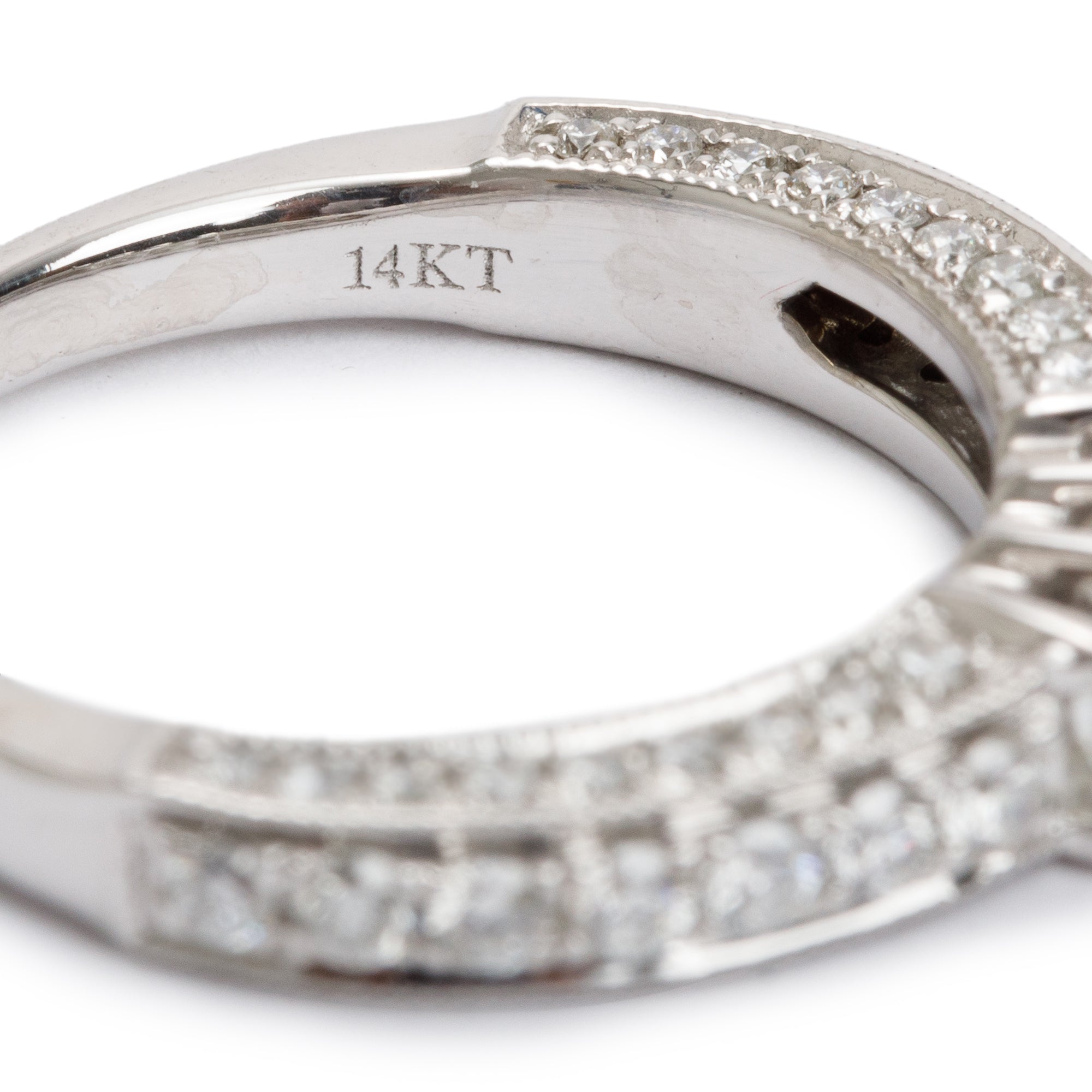 Vera Wang 14k White Gold Love Diamond Band Ring, Size 5.25