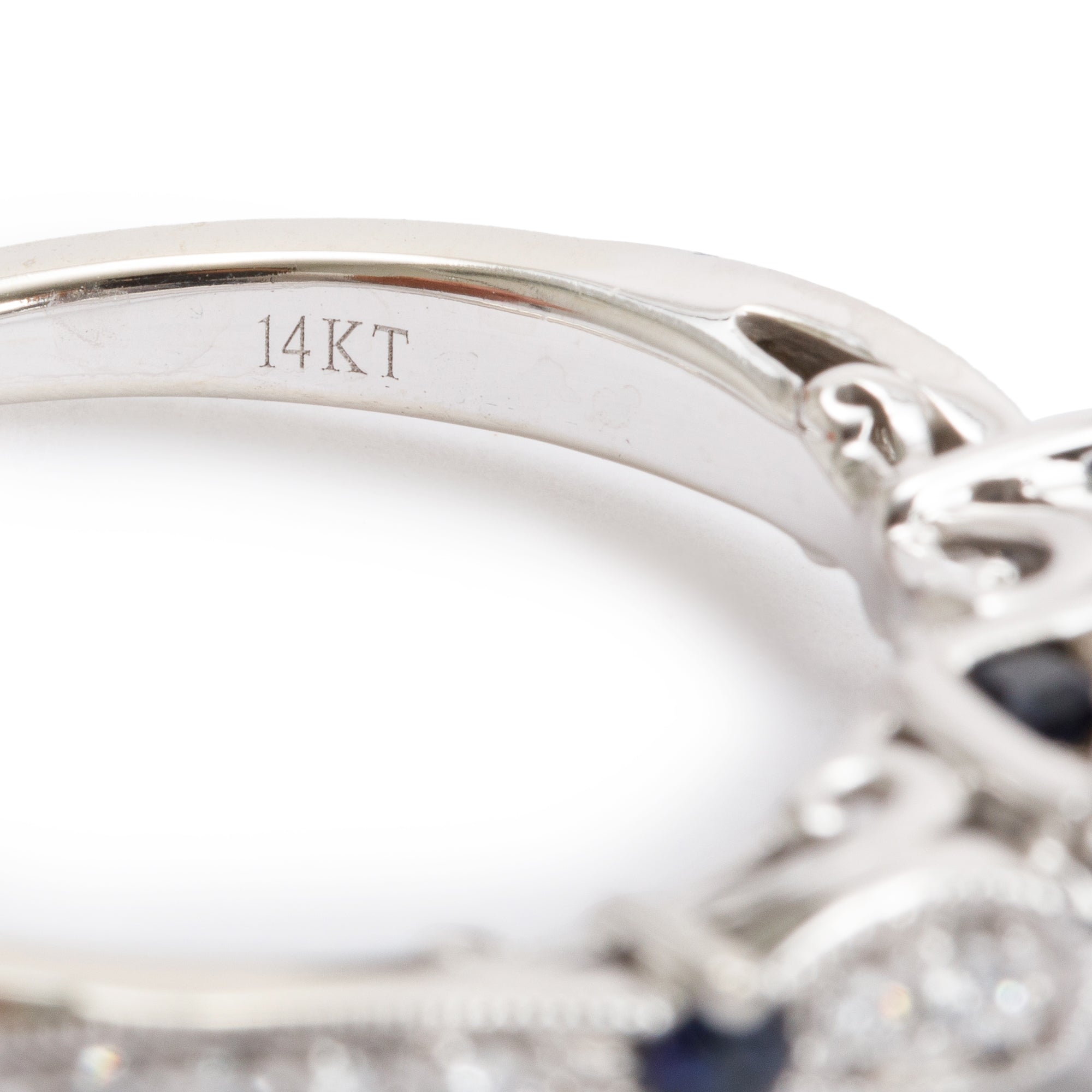 Vera Wang 14k White Gold Love Diamond Engagement Ring, Size 10.5