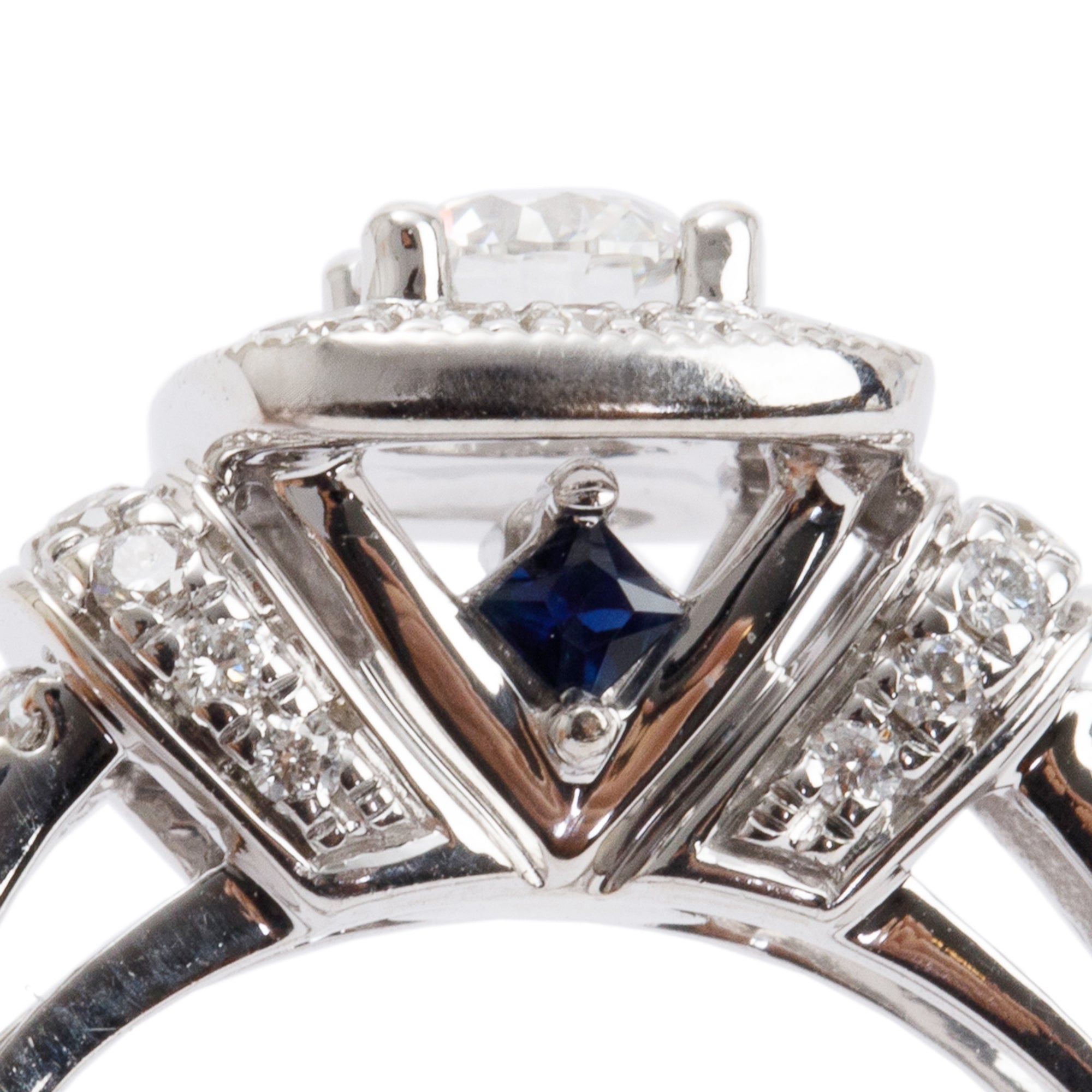 Vera Wang 14k White Gold Love Diamond Engagement Ring, Size 4.75