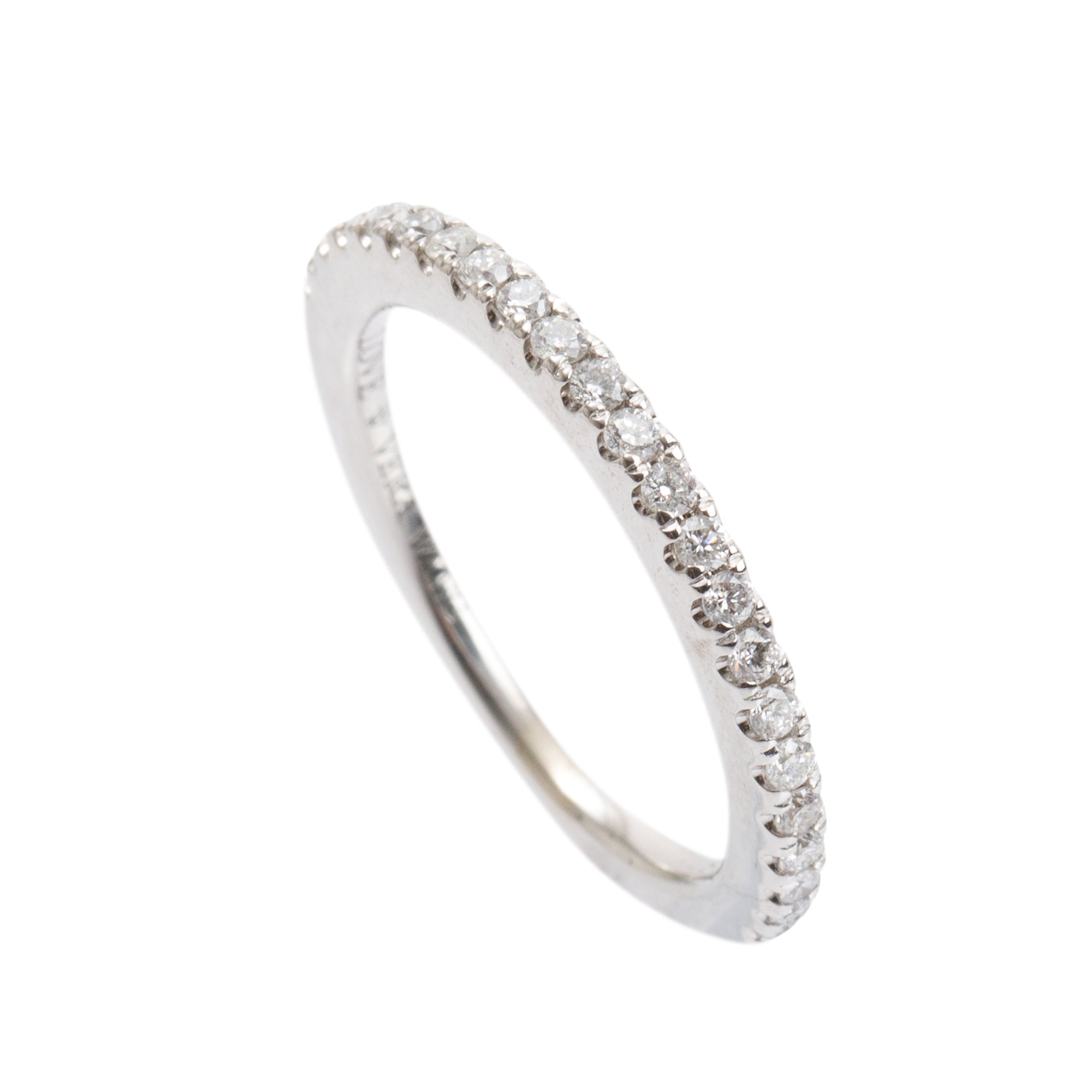 Vera Wang Love 14k White Gold Diamond Wedding Band Ring