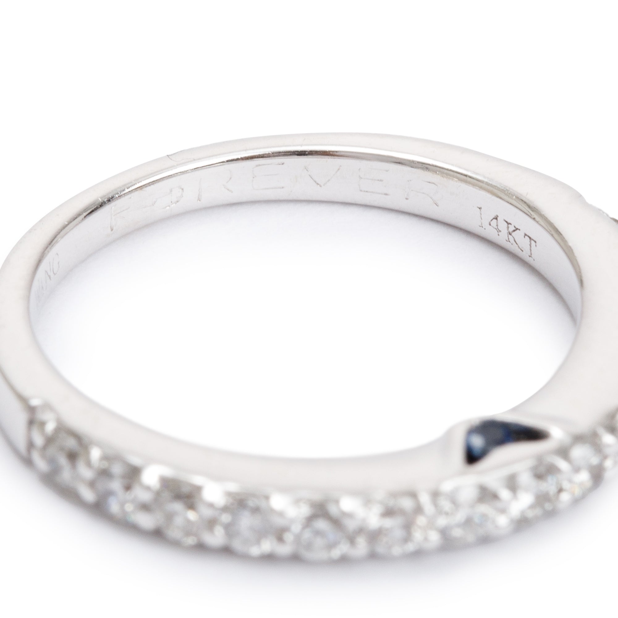 Vera Wang Love 14k White Gold Diamond Wedding Band Ring, Size 5.25