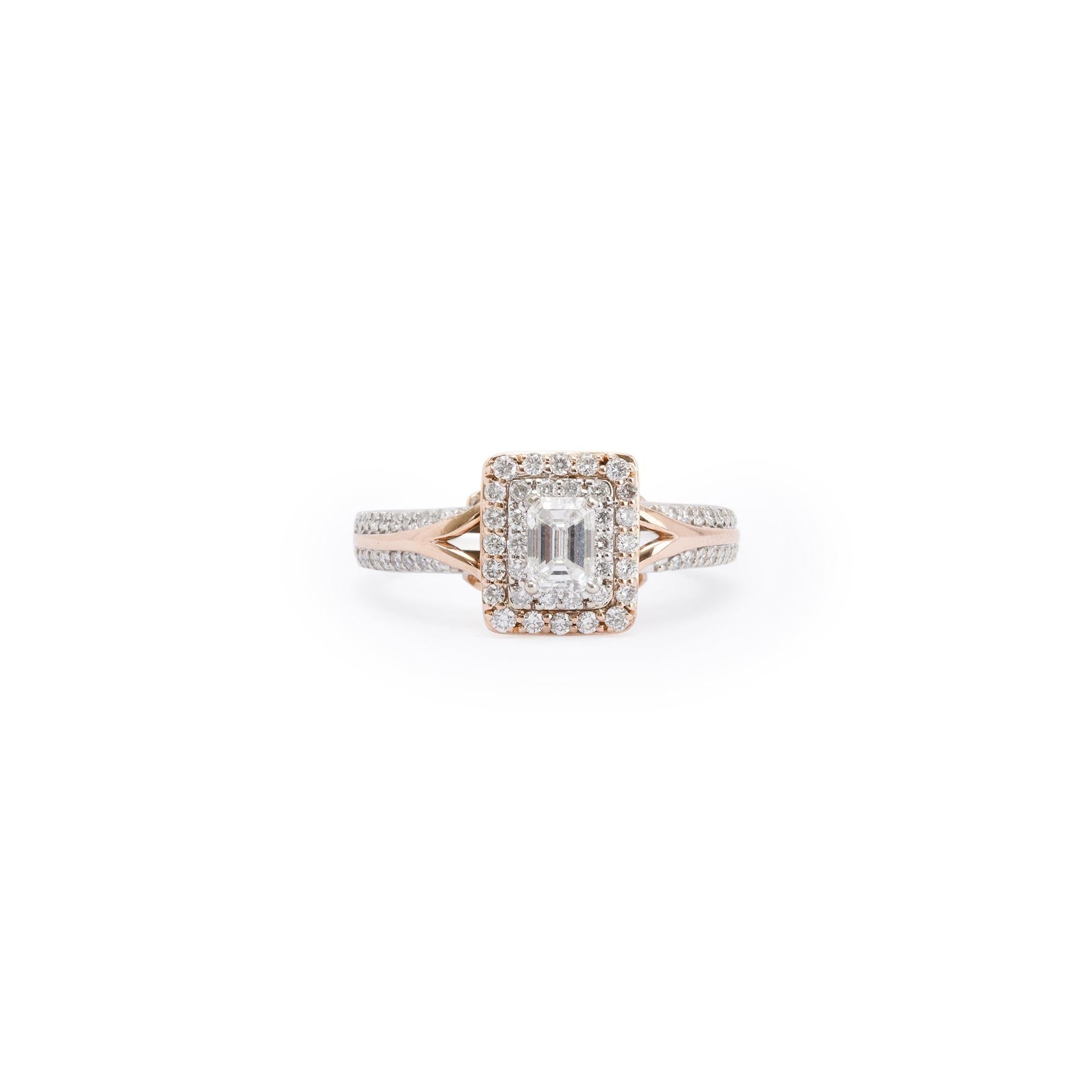 Vera Wang Two-Tone Love Diamond Engagement Ring