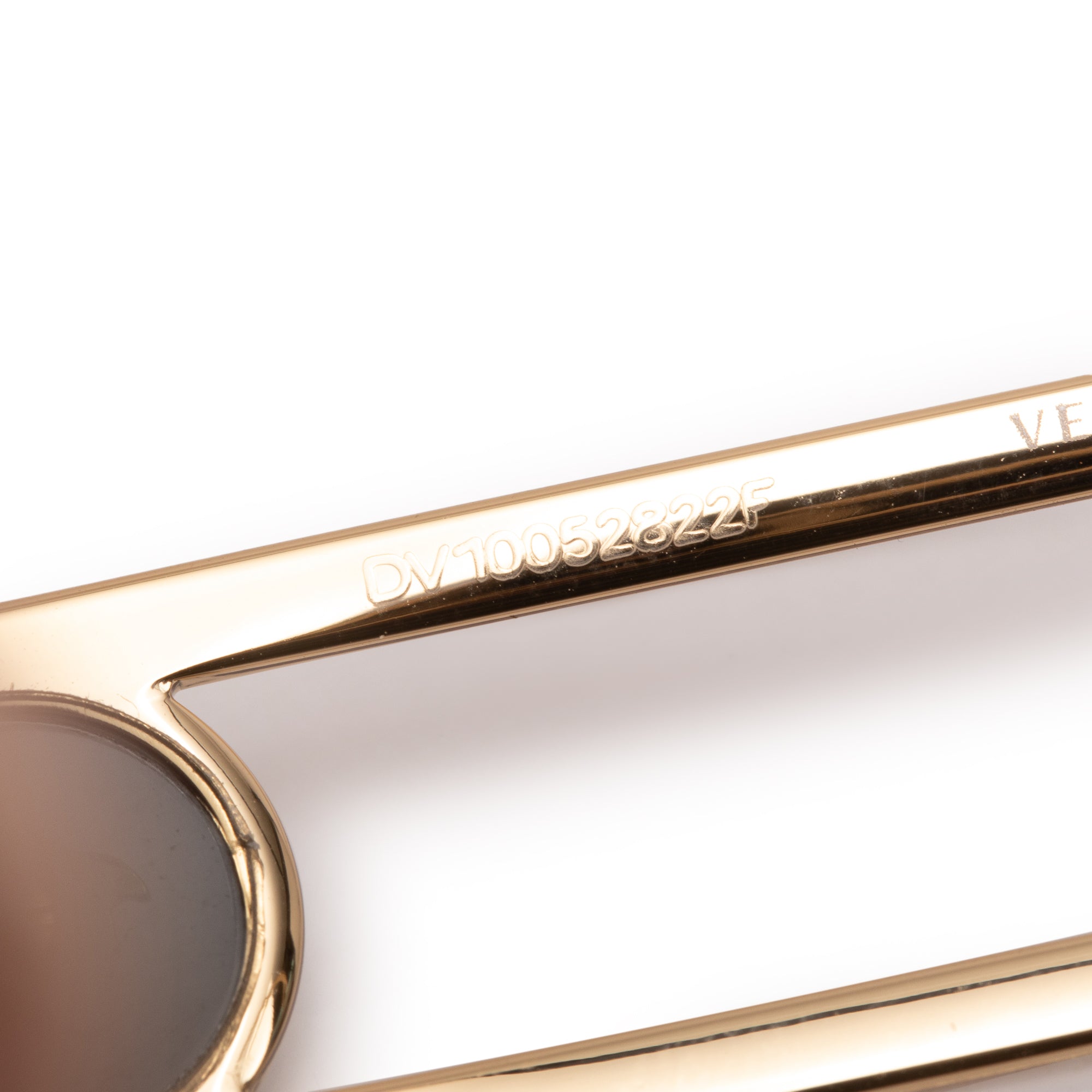 Versace 2225 Gold Tone Metal Medusa Navigator Aviator Sunglasses w/ Box & Case