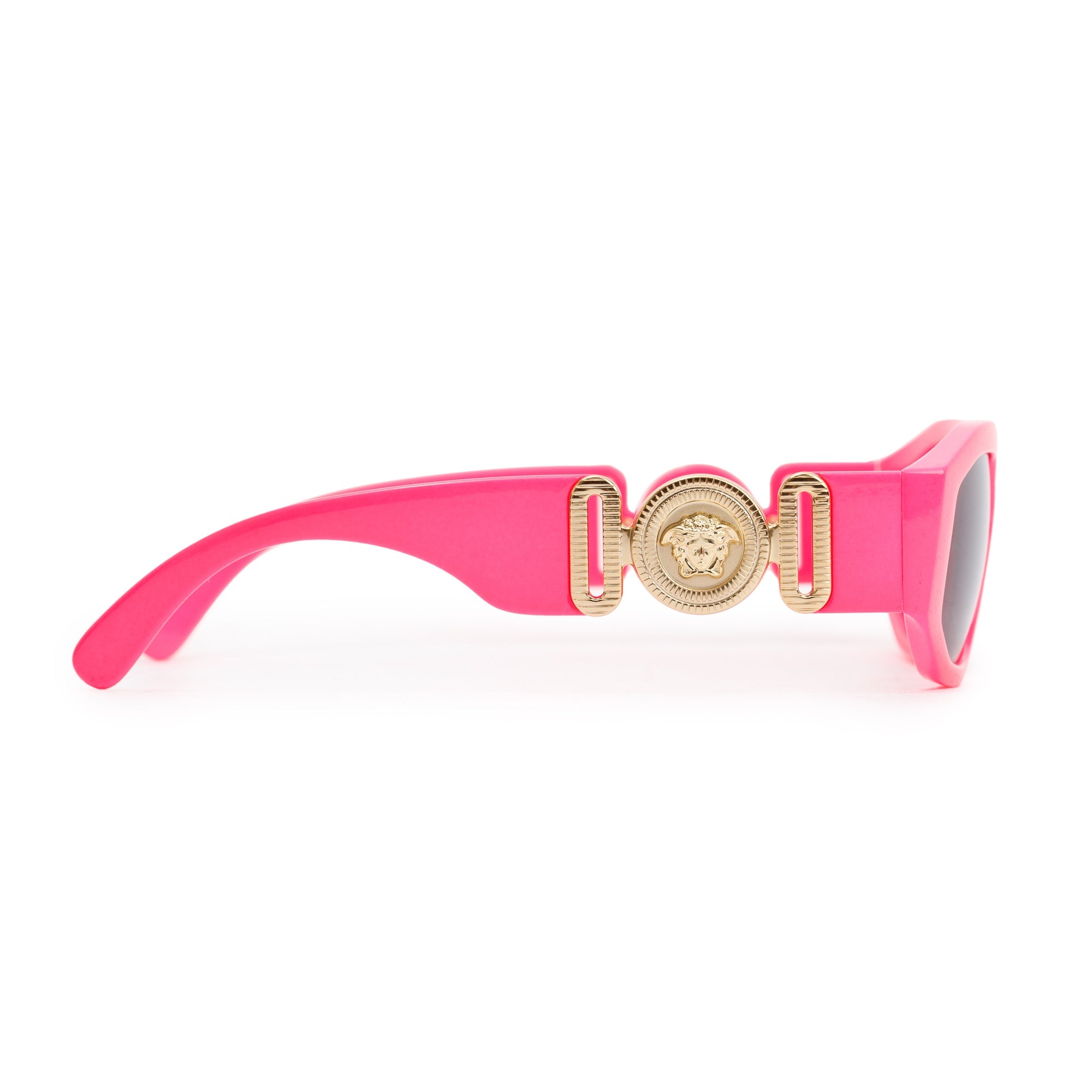 Versace 4351 Fuxia Fluo Medusa Biggie Sunglasses w/ Box & Case