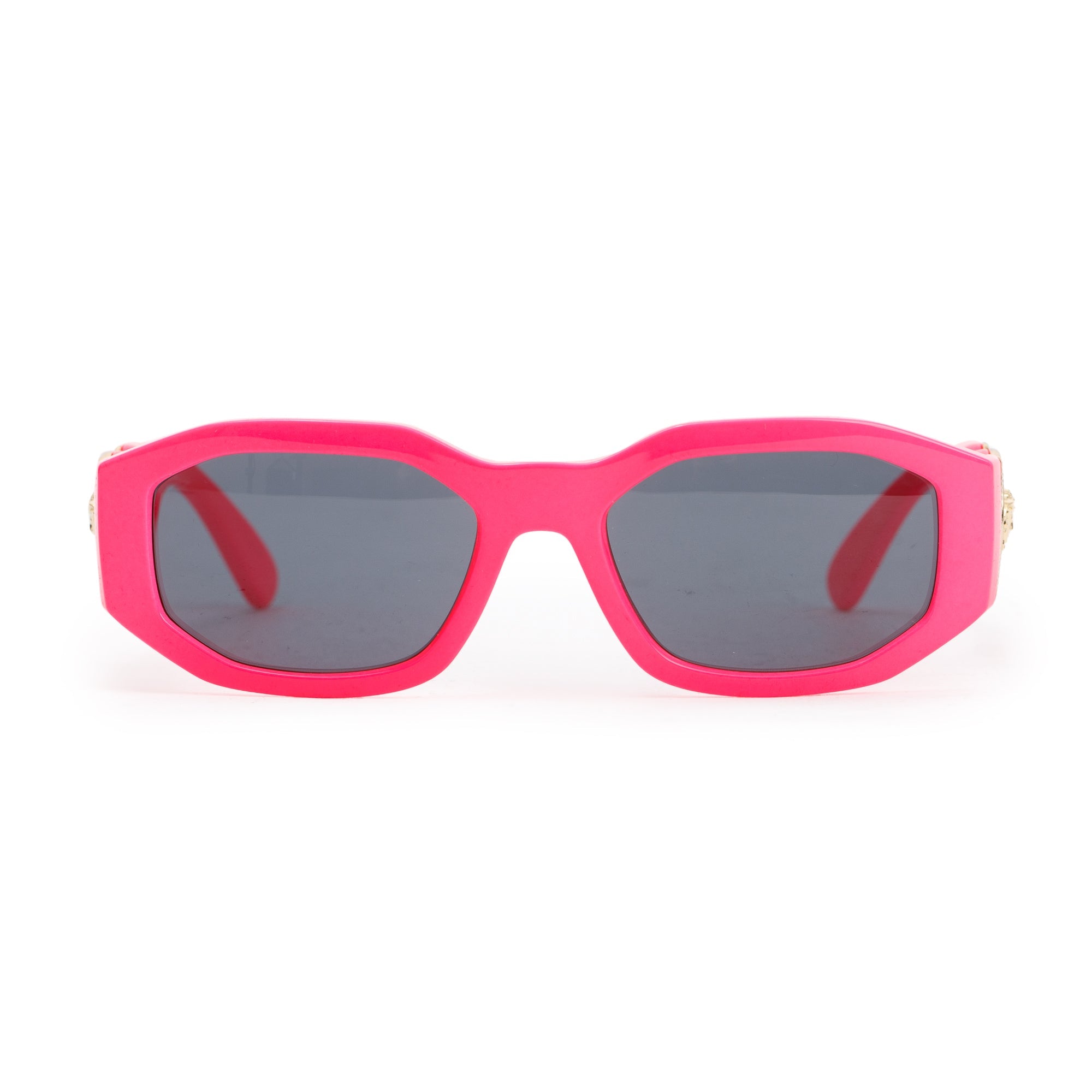 Versace 4351 Fuxia Fluo Medusa Biggie Sunglasses w/ Box & Case