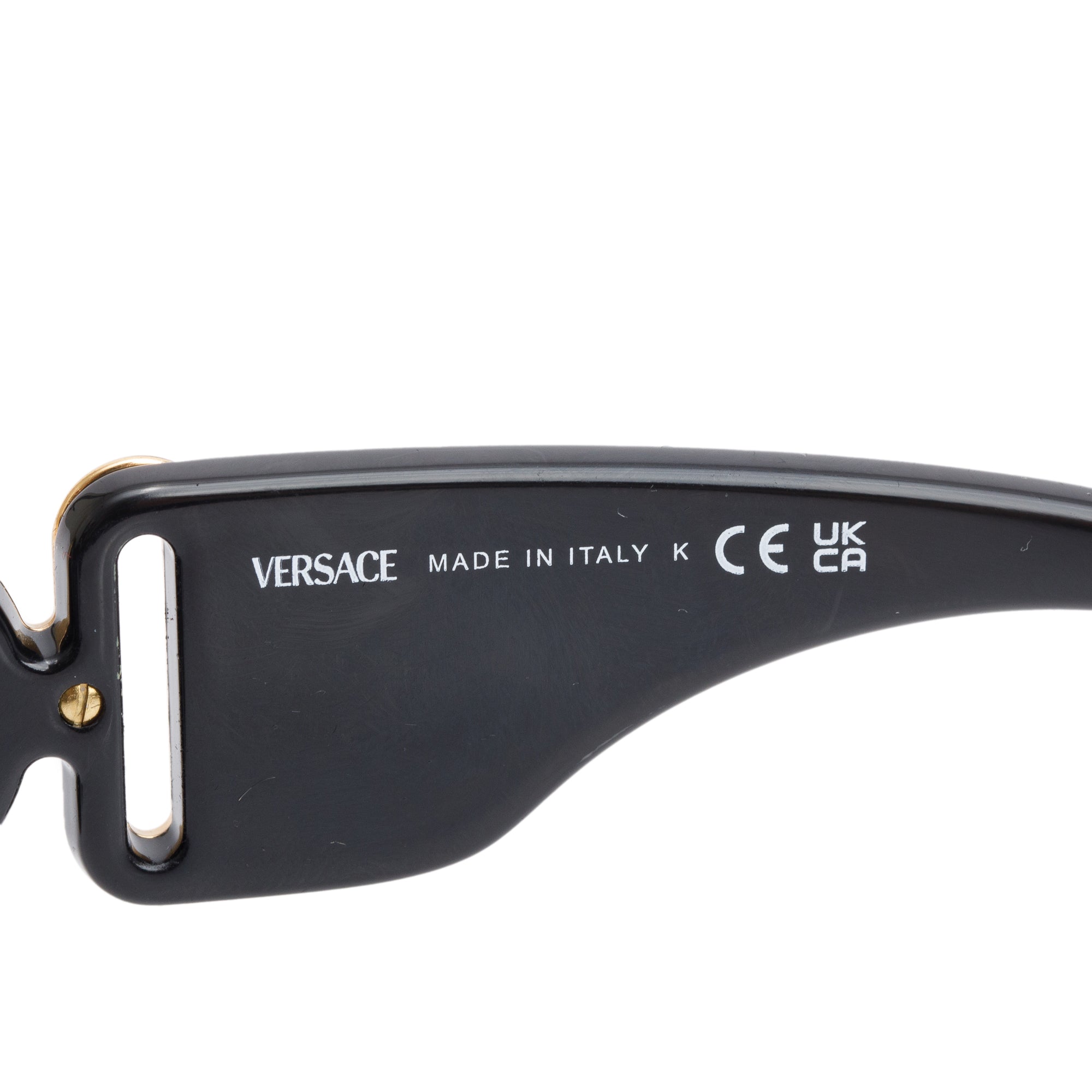 Versace 4361 Black Acetate Medusa Biggie Sunglasses w/ Box & Case