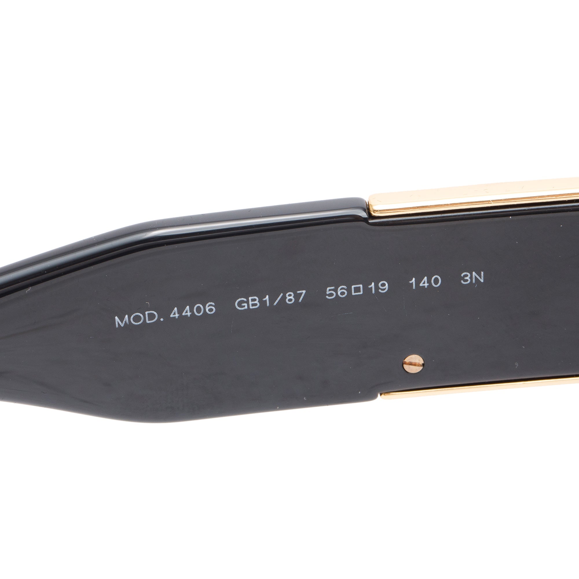 Versace 4406 Black Acetate Medusa Square Sunglasses w/ Case