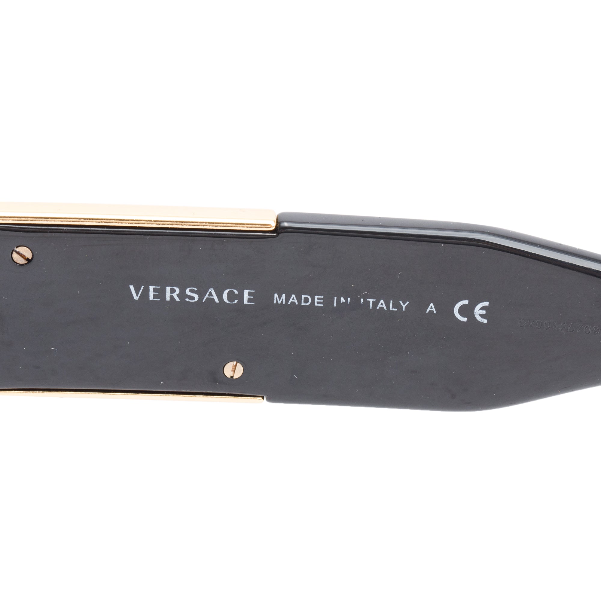 Versace 4406 Black Acetate Medusa Square Sunglasses w/ Case