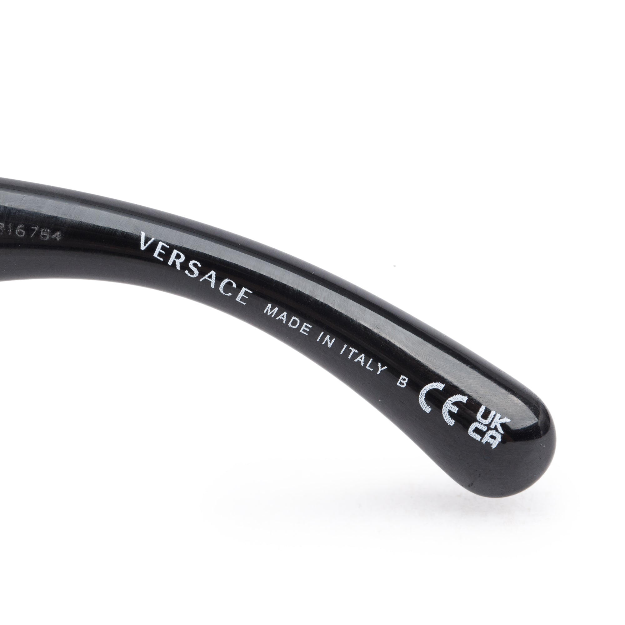 Versace 4409 Black Acetate Medusa Square Tinted Sunglasses w/ Case