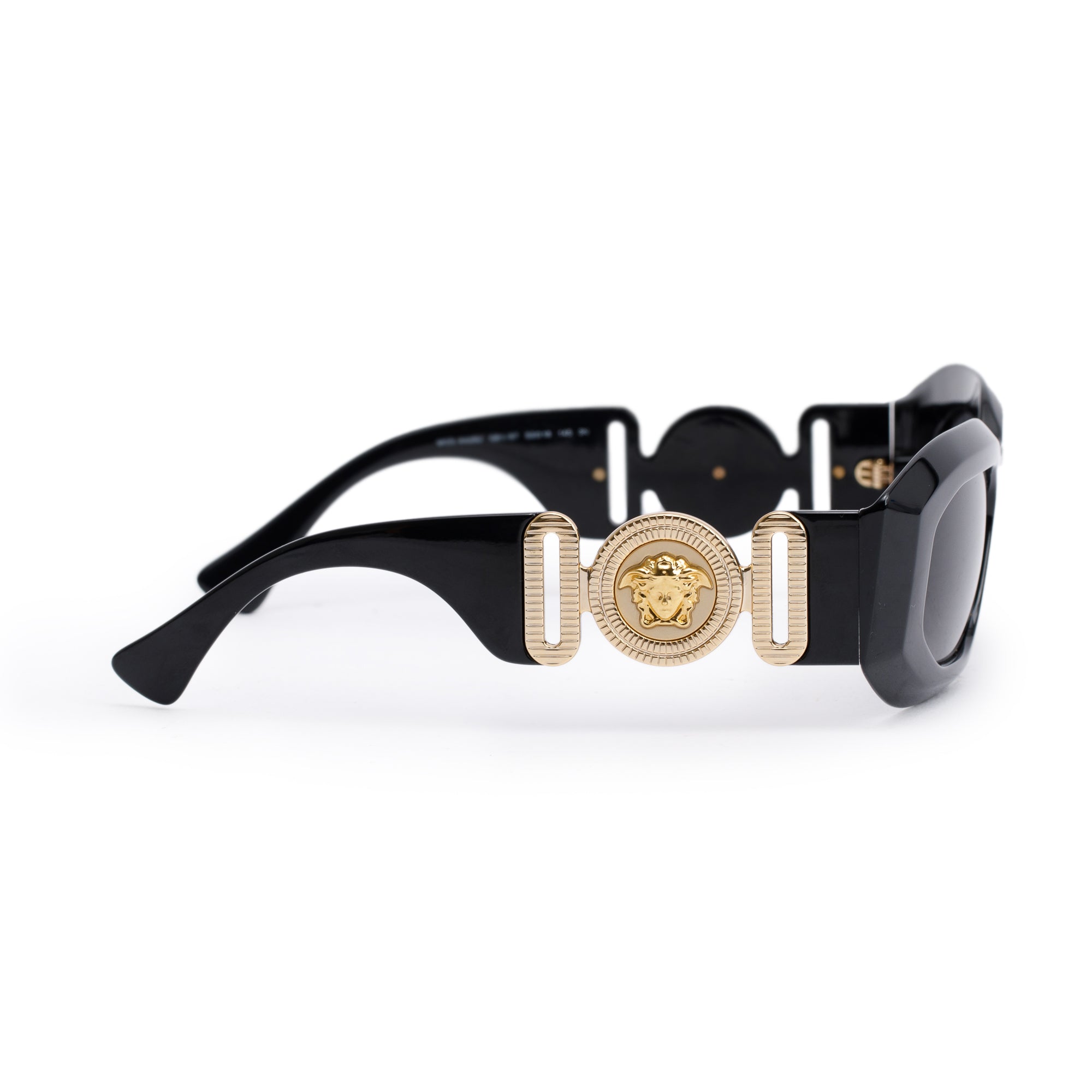 Versace 4425U Black Acetate Medusa Biggie Sunglasses w/ Box & Case