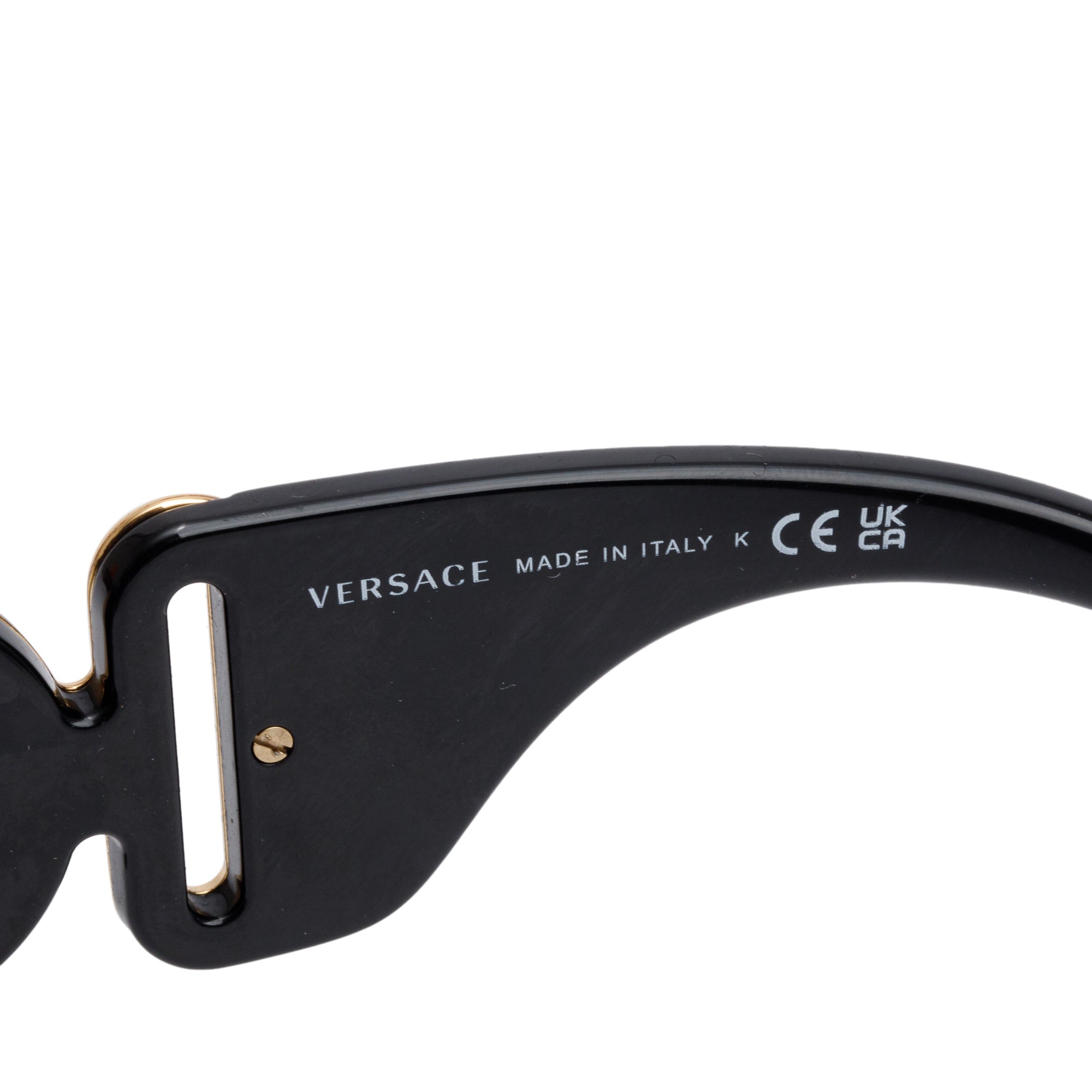 Versace 4425U Black Acetate Medusa Biggie Sunglasses w/ Box & Case