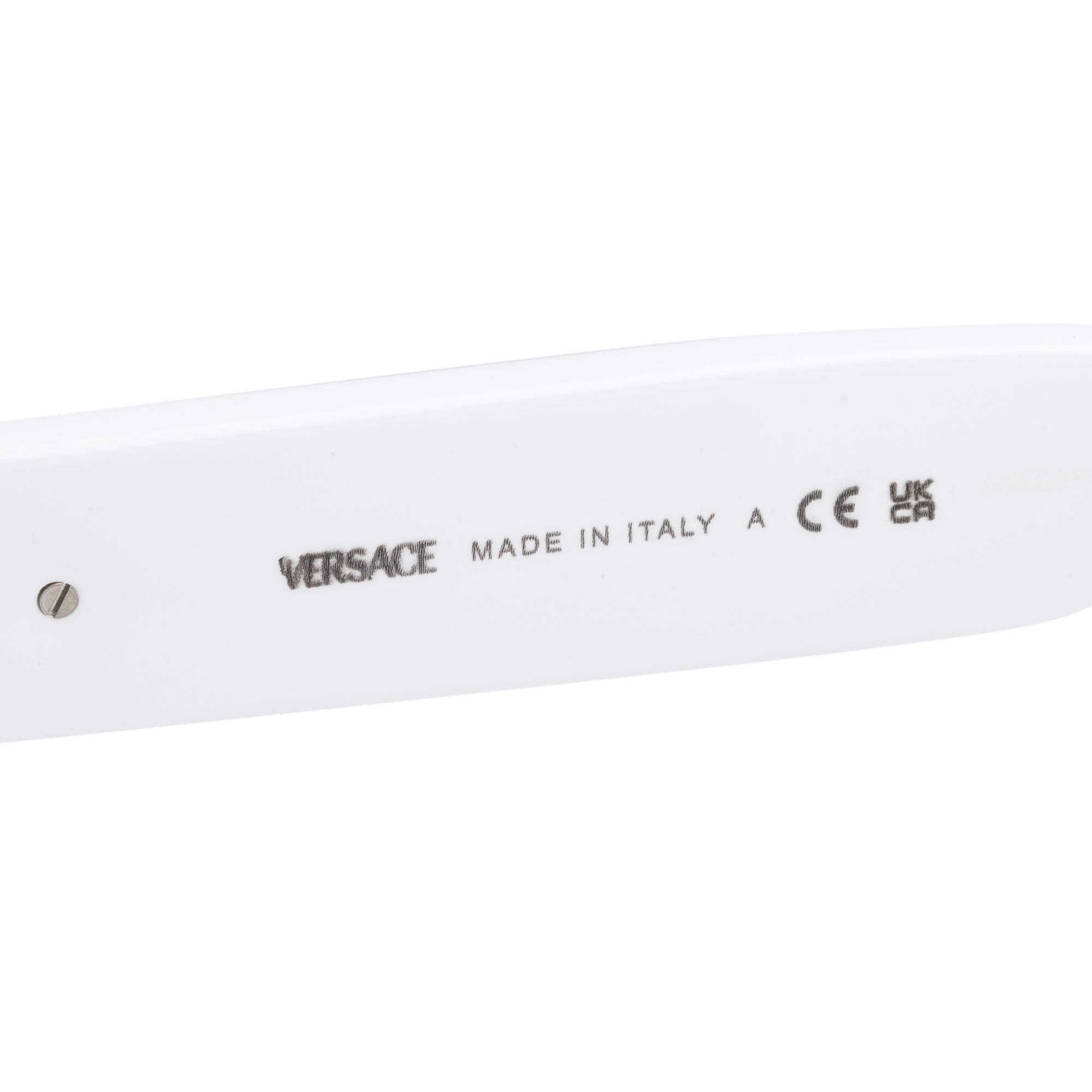 Versace 4465 White/Black Acetate Classic Top Rectangular Sunglasses w/ Box & Case