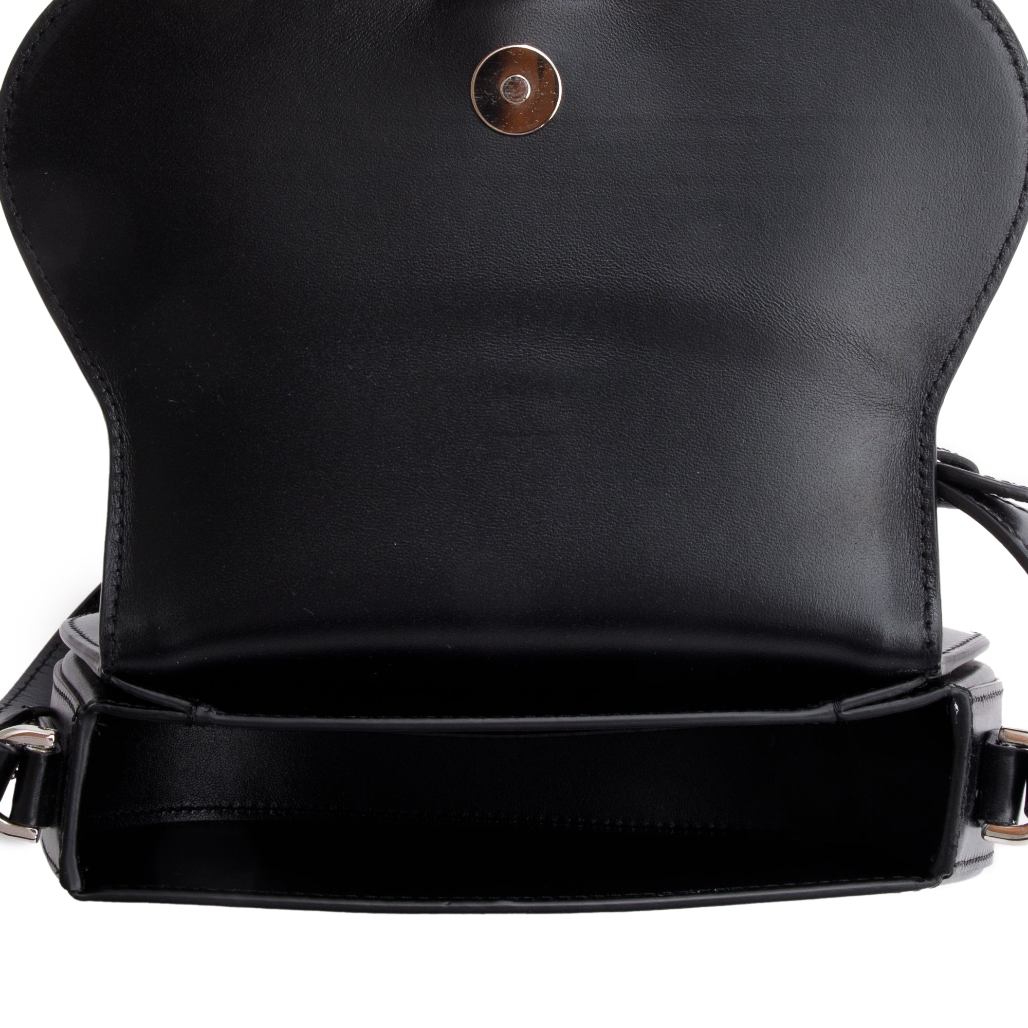 Versace Black Calf Leather Mini Greca Goddess Shoulder Bag w/ Box