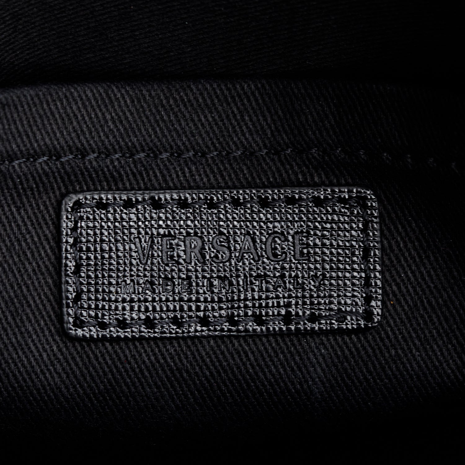 Versace Black Calfskin Leather Palazzo Camera Bag