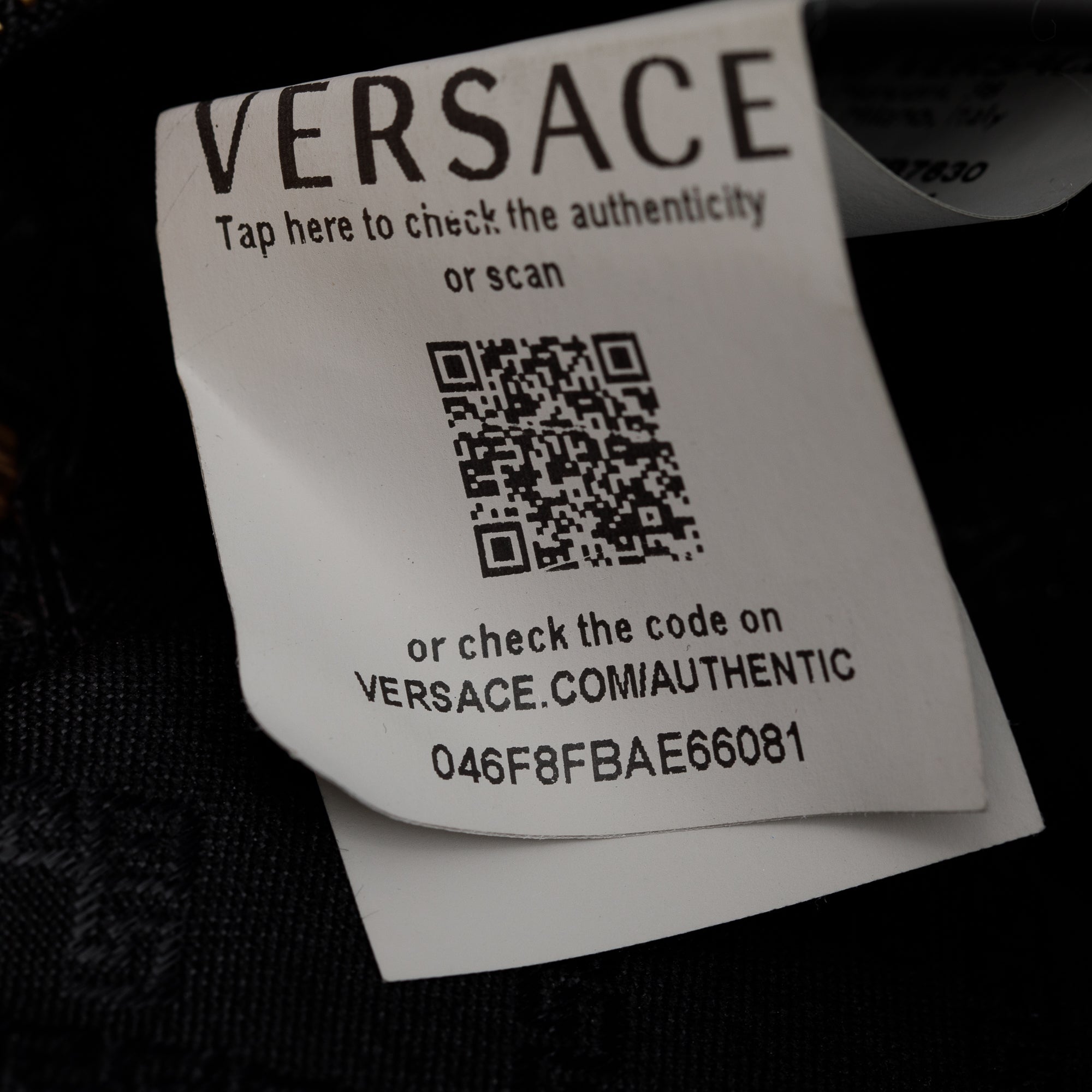 Versace Black Leather Medusa Waist Bag