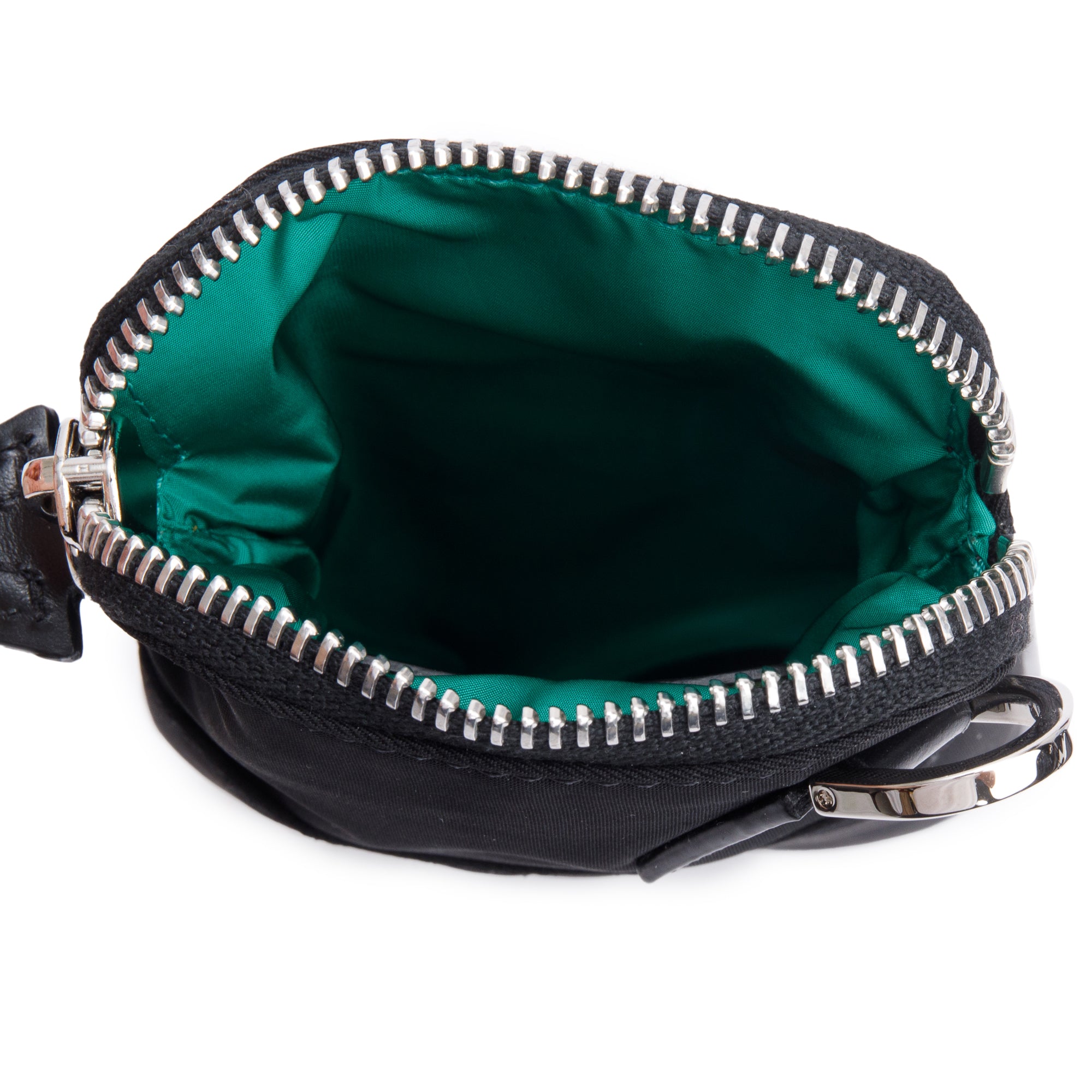 Versace Black Nylon La Medusa Phone Pouch w/ Strap, Box & Authenticity Card