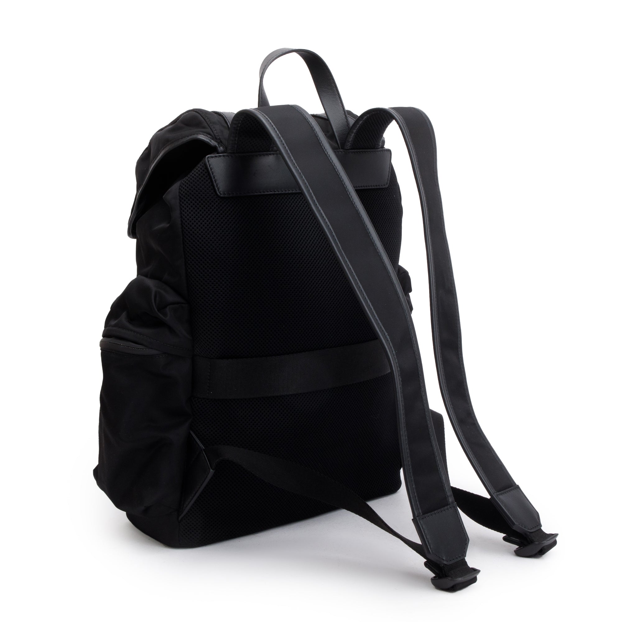 Versace Black Nylon Medusa Greca Backpack