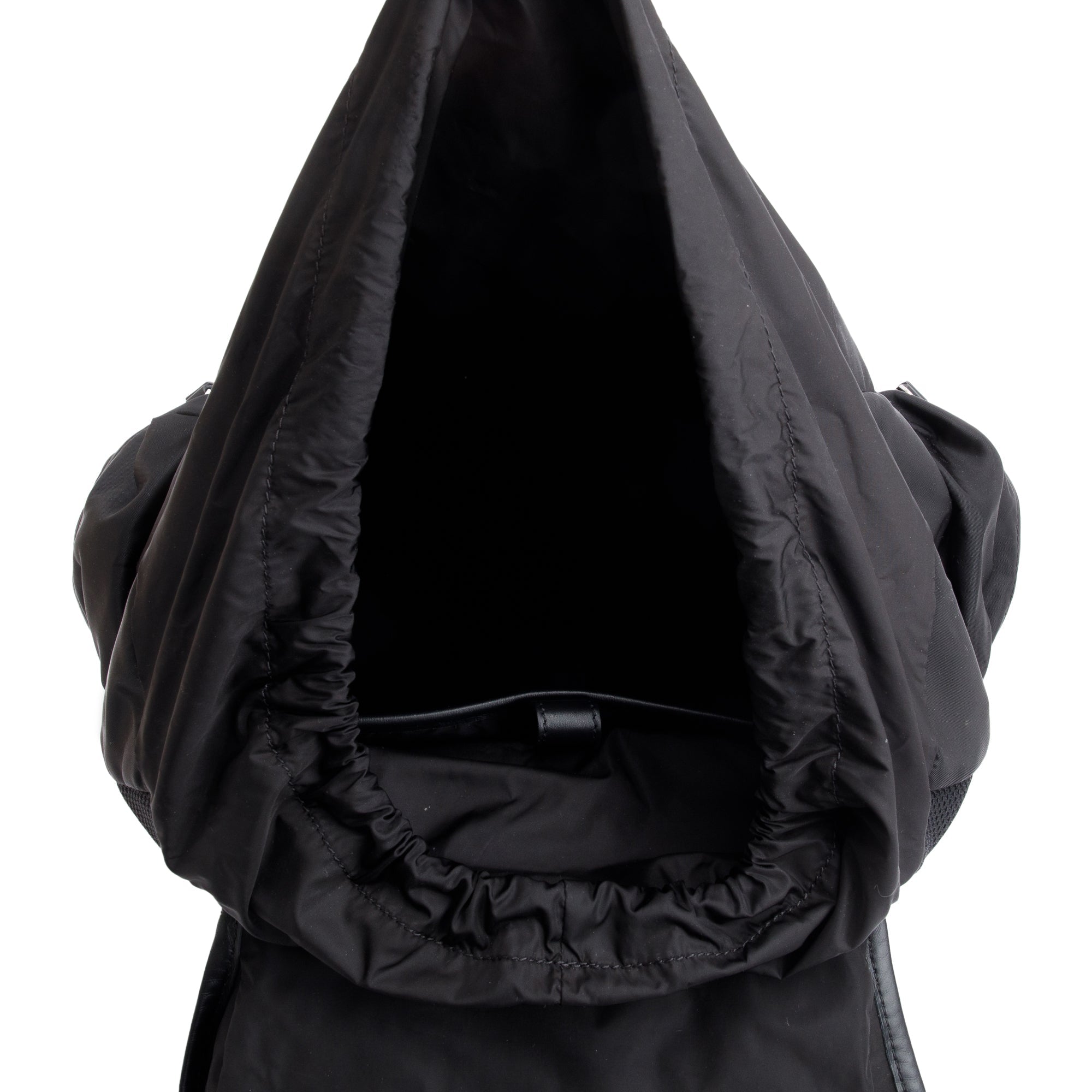 Versace Black Nylon Medusa Greca Backpack