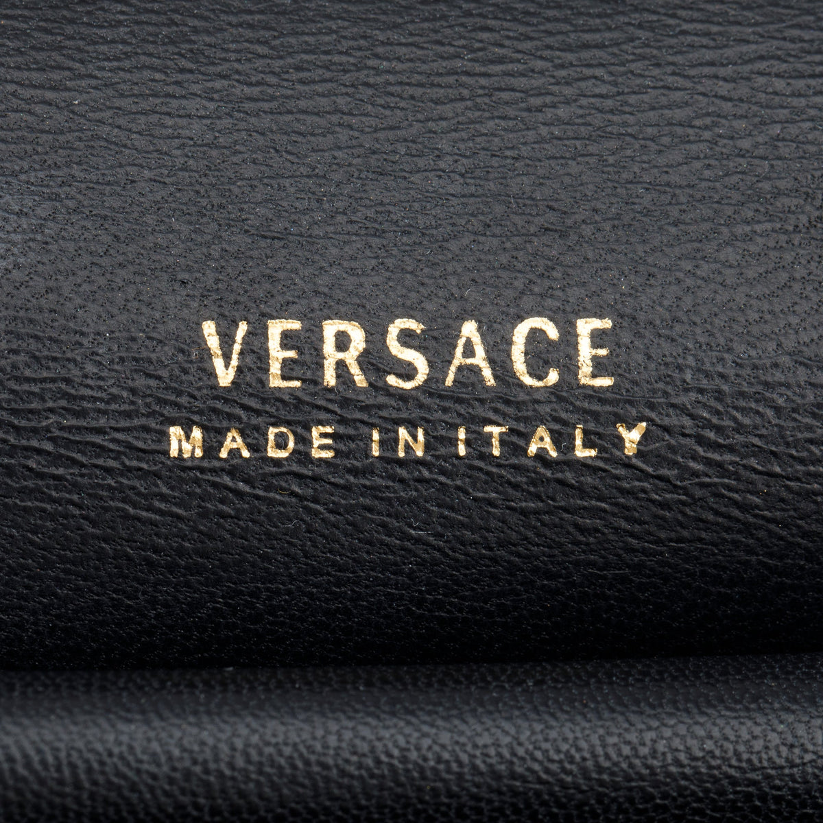 Versace Black Quilted Nappa Leather Small Virtus Shoulder Bag