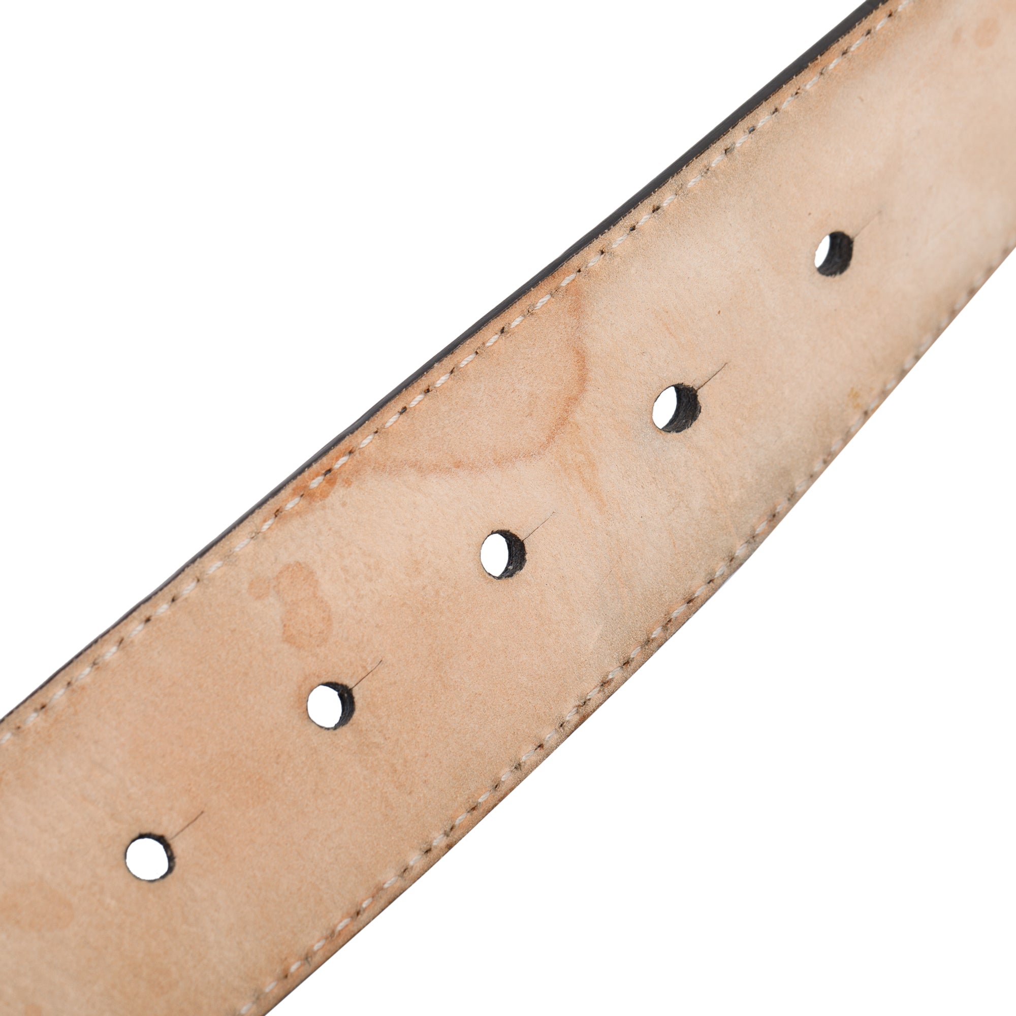 Versace Blue Classic Medusa Leather Belt