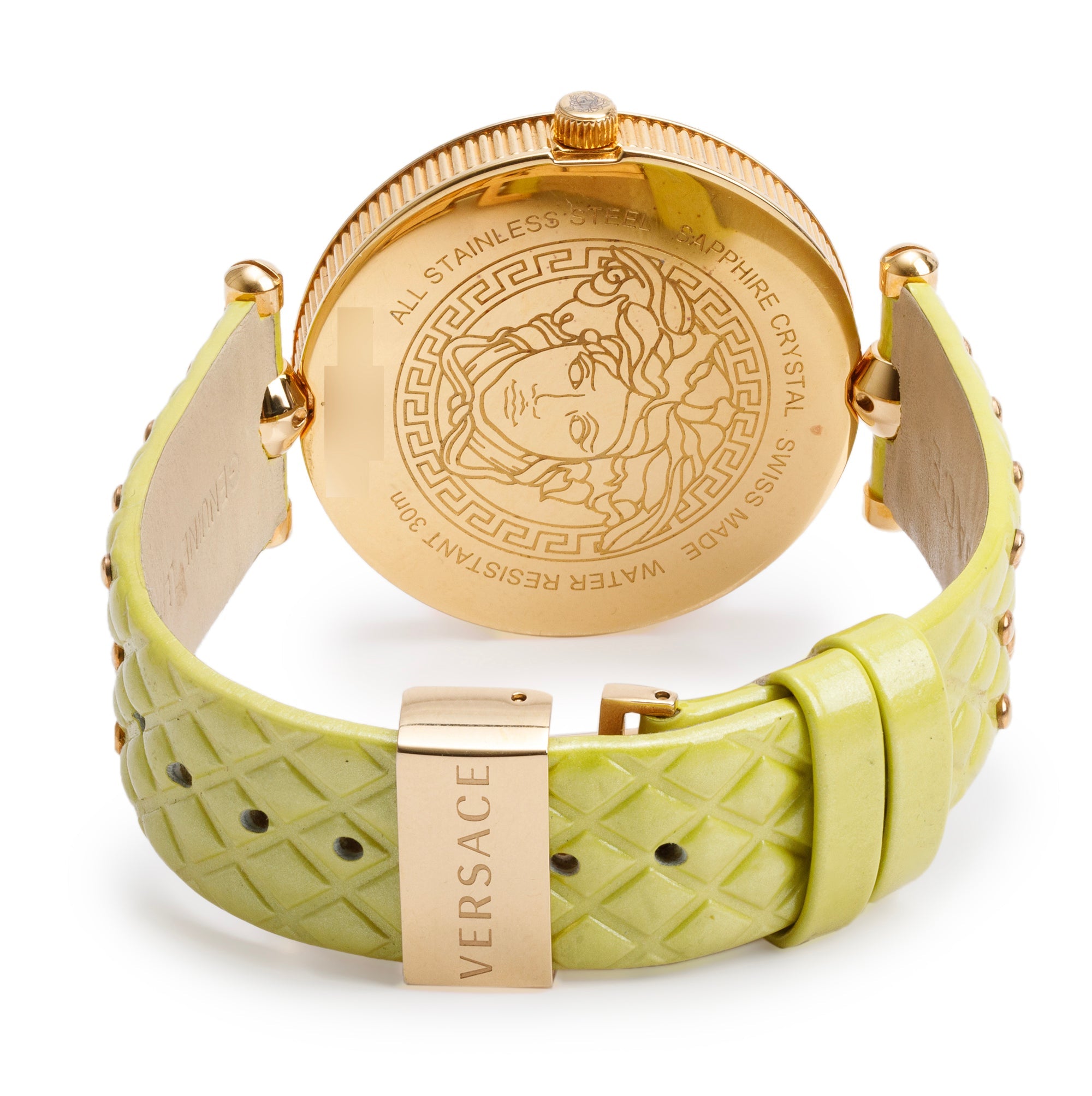 Versace Gold-Plated Stainless Steel Vanitas 40 MM Quartz Watch