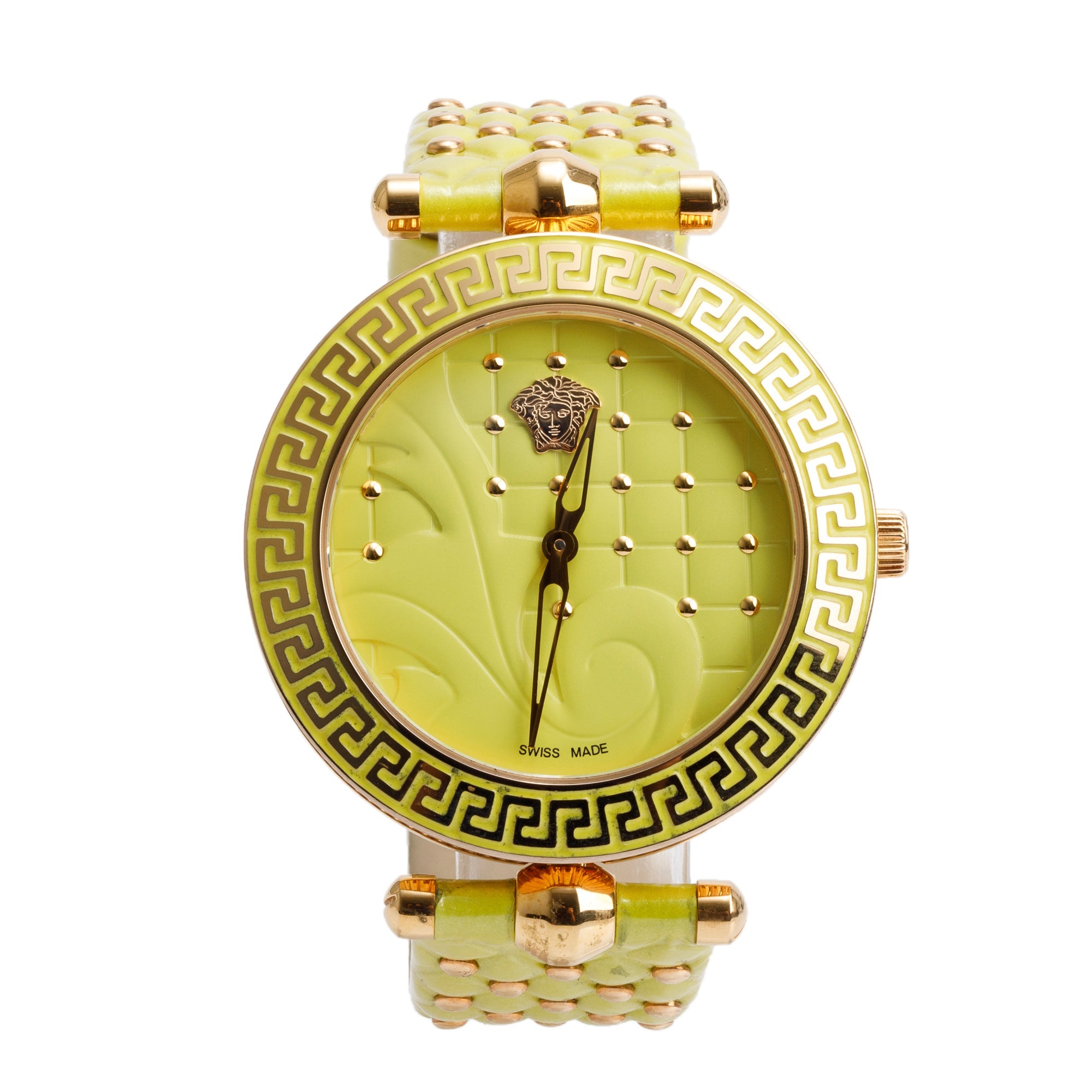 Versace Gold-Plated Stainless Steel Vanitas 40 MM Quartz Watch
