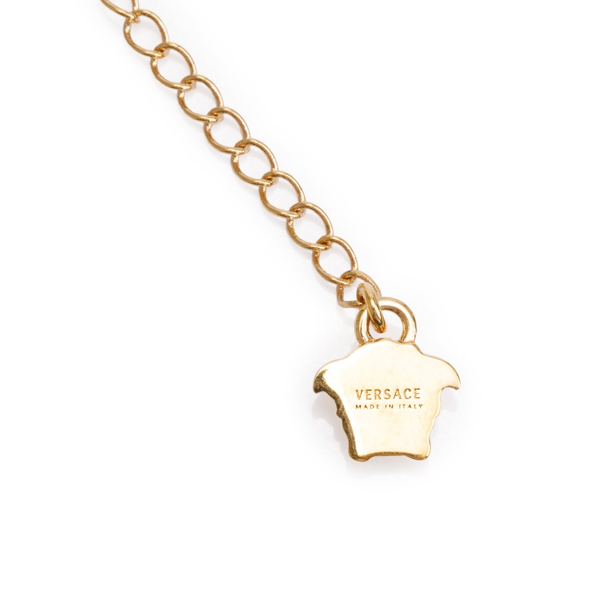 Versace Gold & Silver Plated Medusa Pendant Necklace