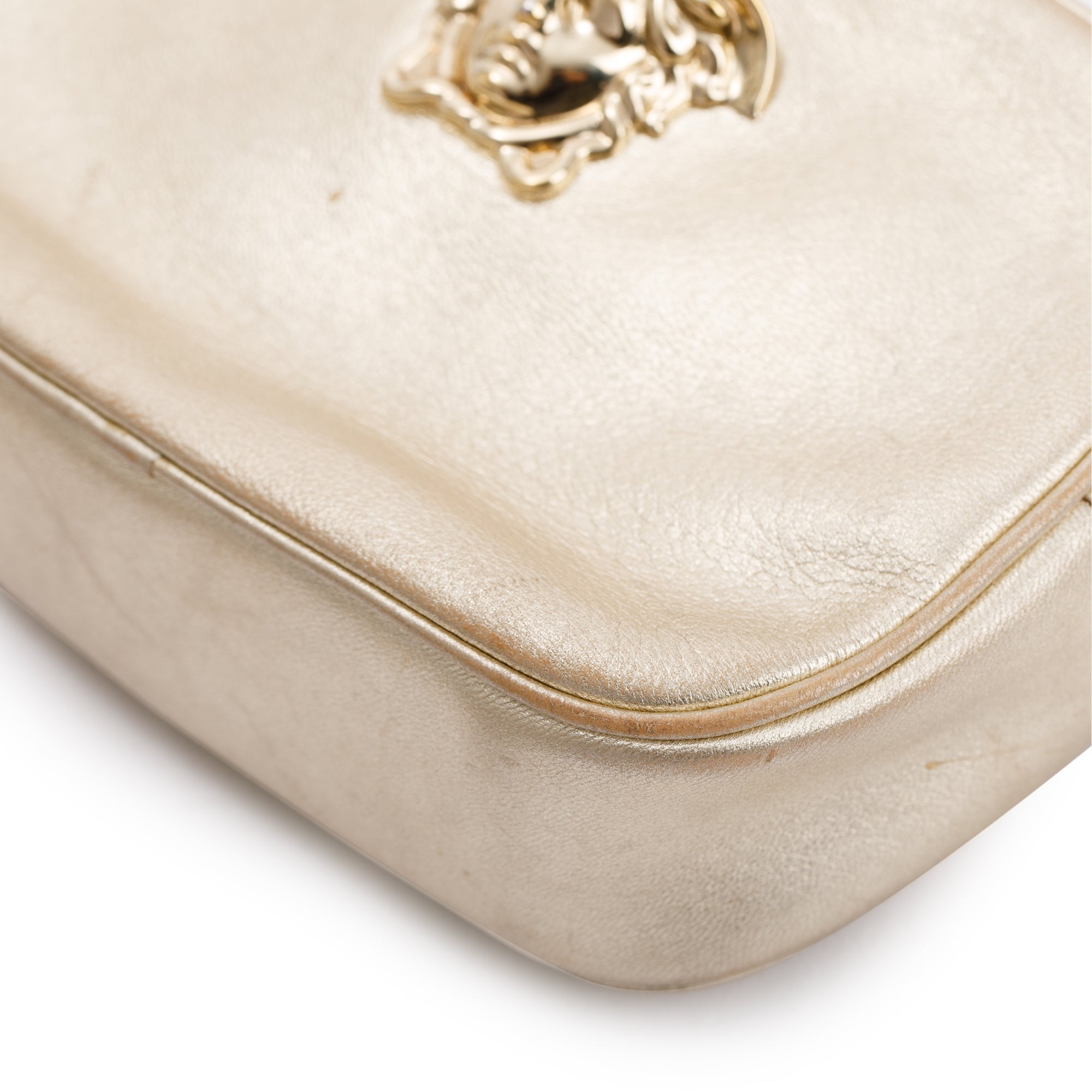 Versace Metallic Gold Palazzo Camera Bag
