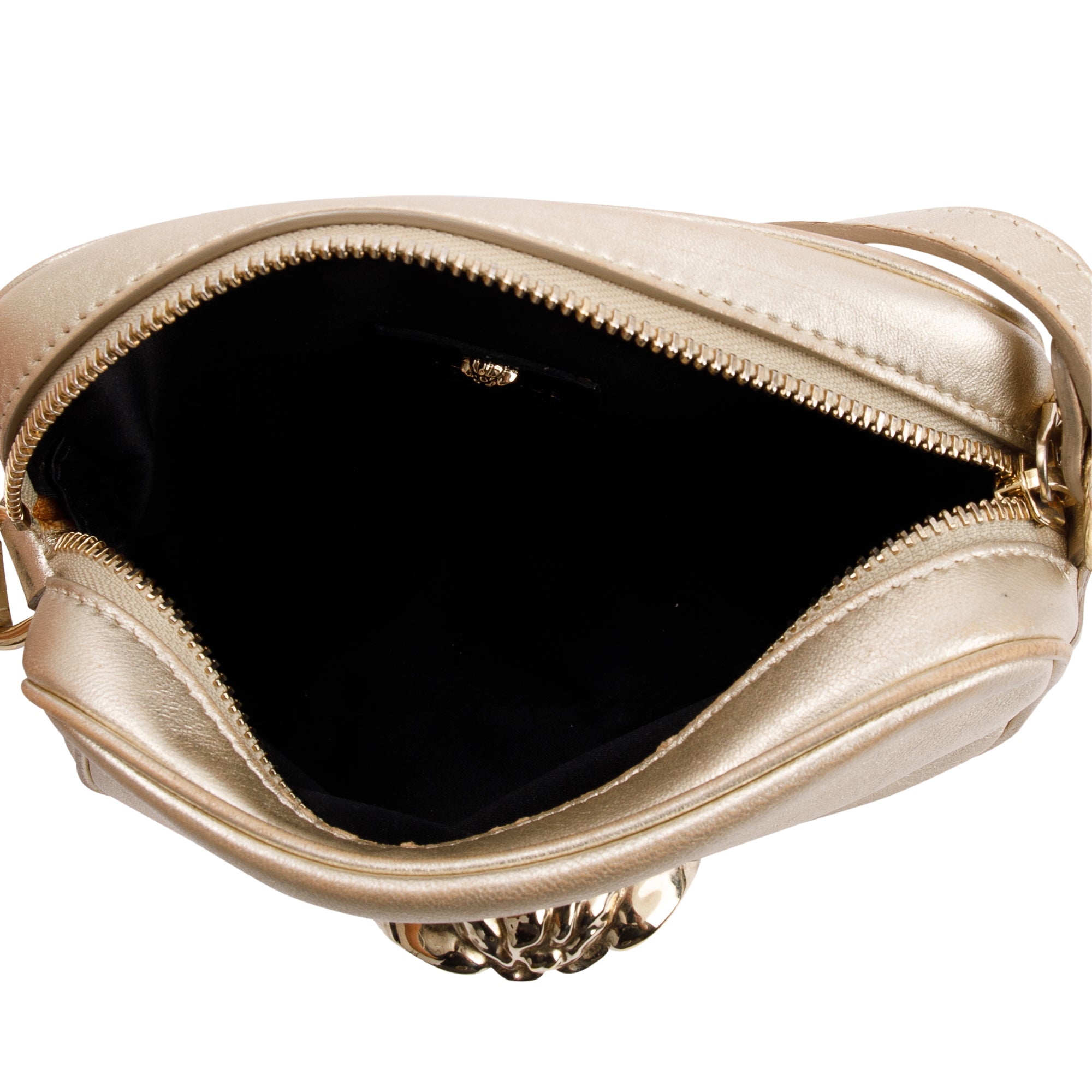 Versace Metallic Gold Palazzo Camera Bag