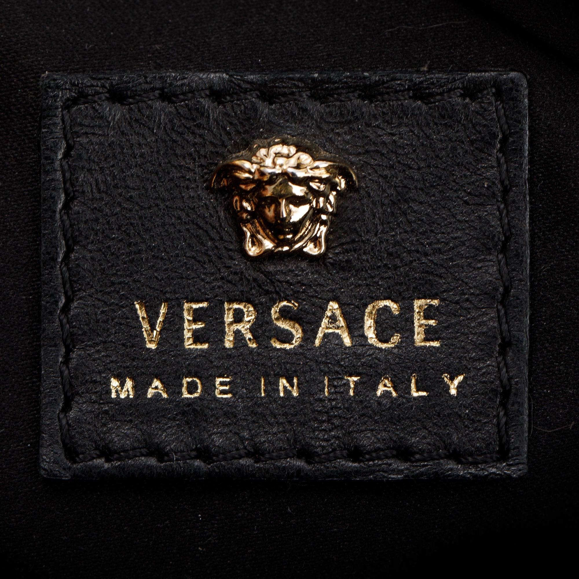 Versace Metallic Gold Palazzo Camera Bag