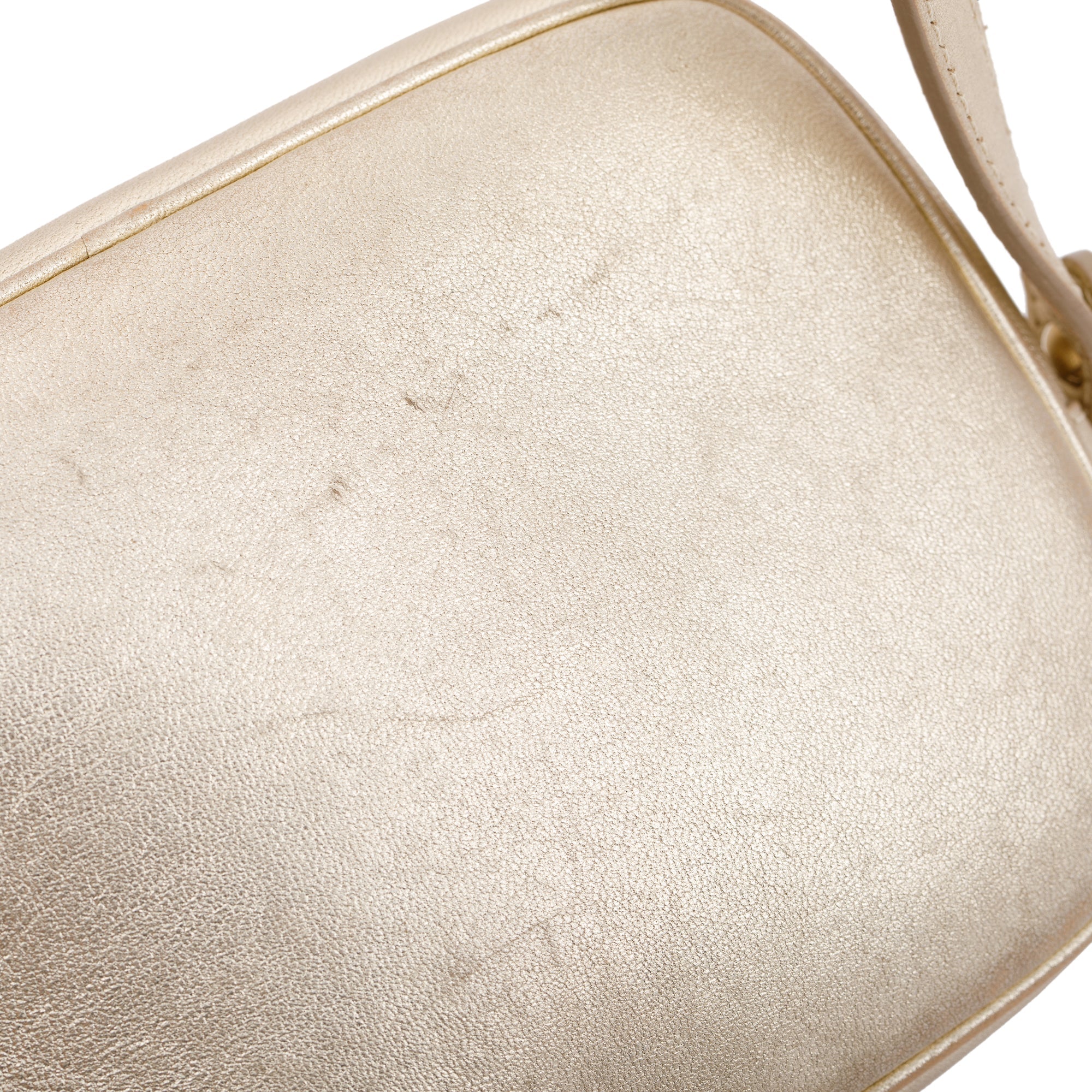 Versace Metallic Gold Palazzo Camera Bag