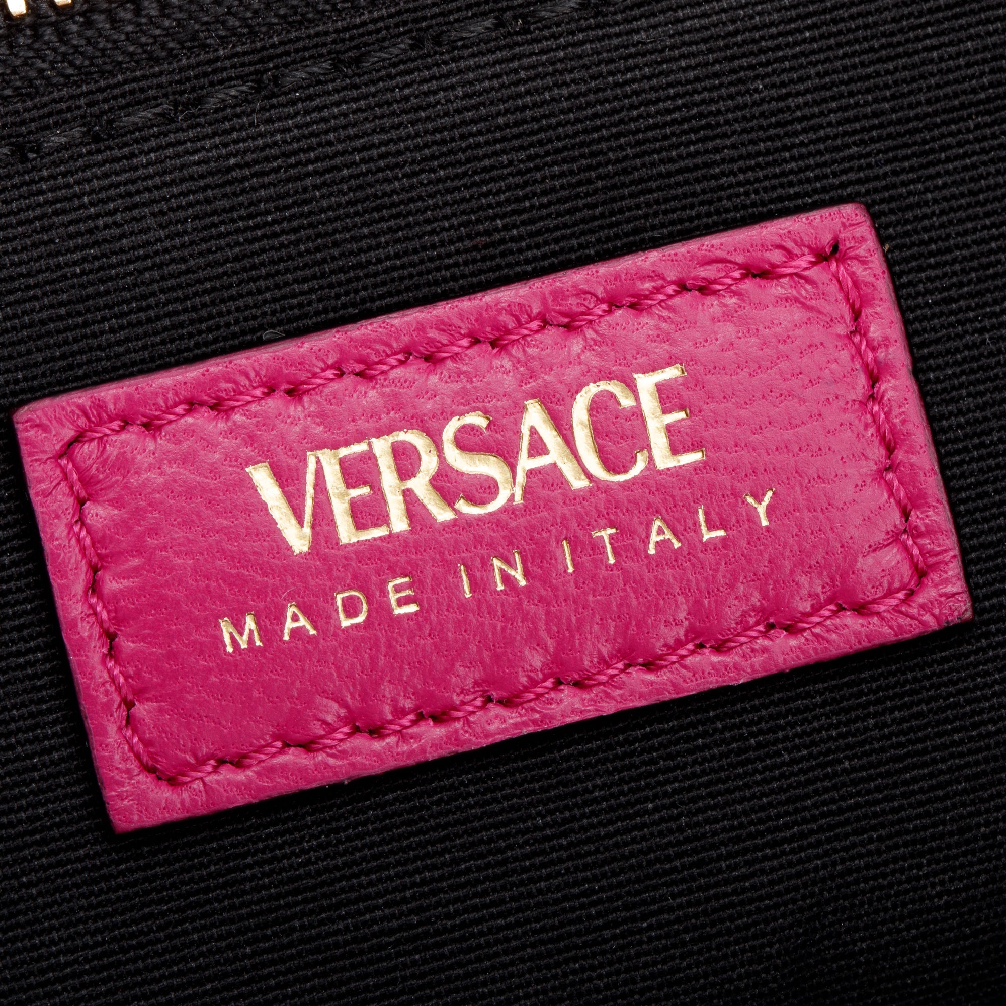 Versace Pink Quilted Calfskin Leather La Medusa Chain Shoulder Bag