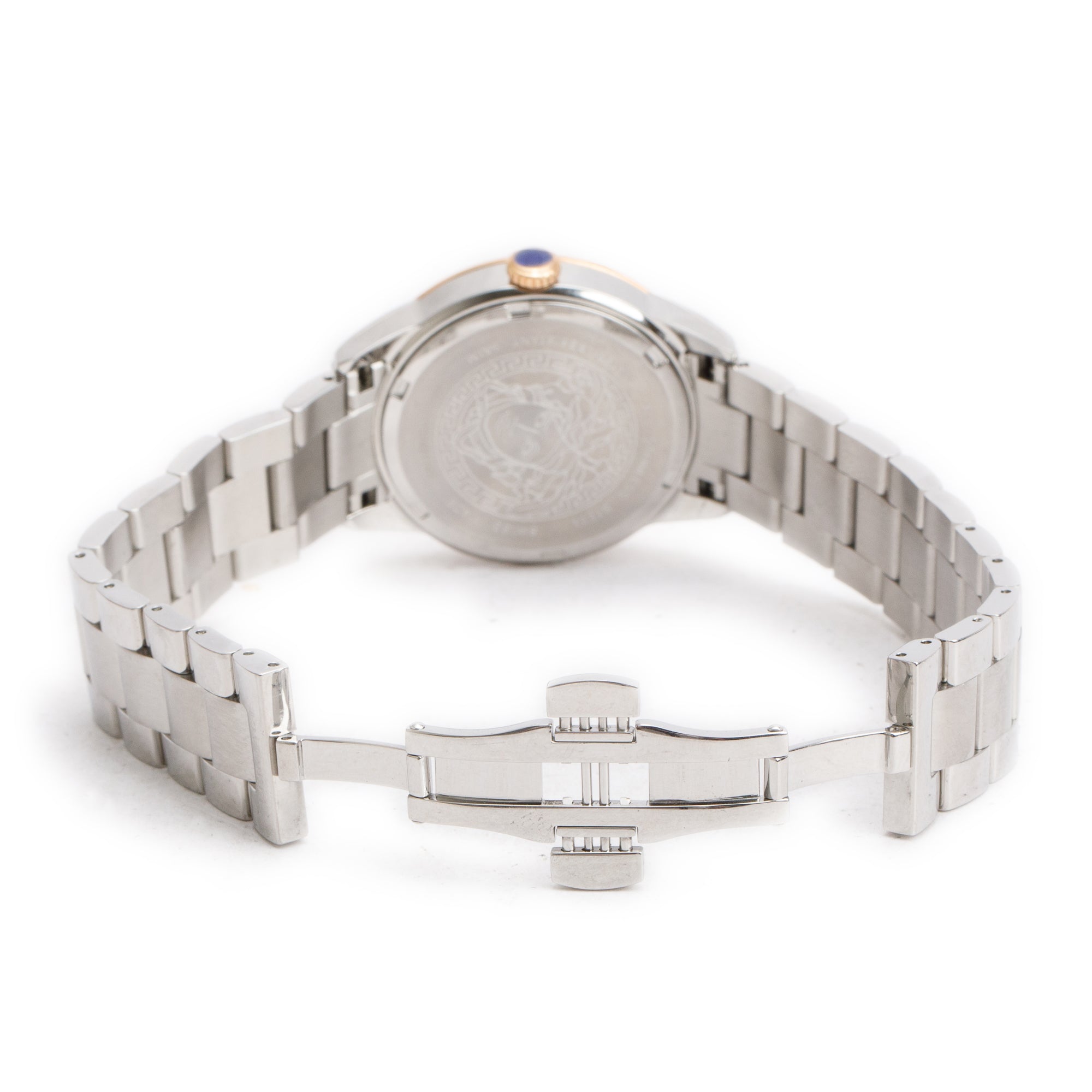 Versace Rose Gold-Plated & Stainless Steel Landmark 34 MM Quartz Watch w/ Box & Papers