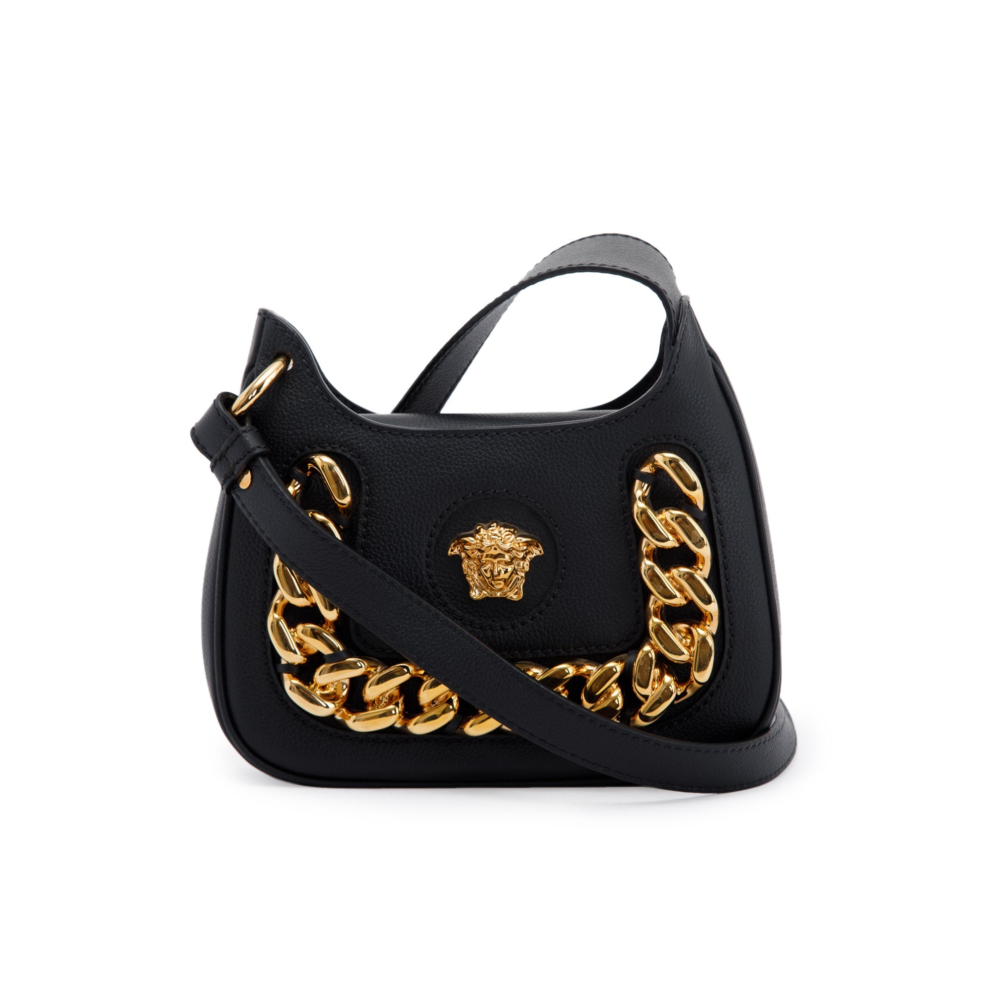 Versace Small La Medusa Chain Hobo Bag w/ Box