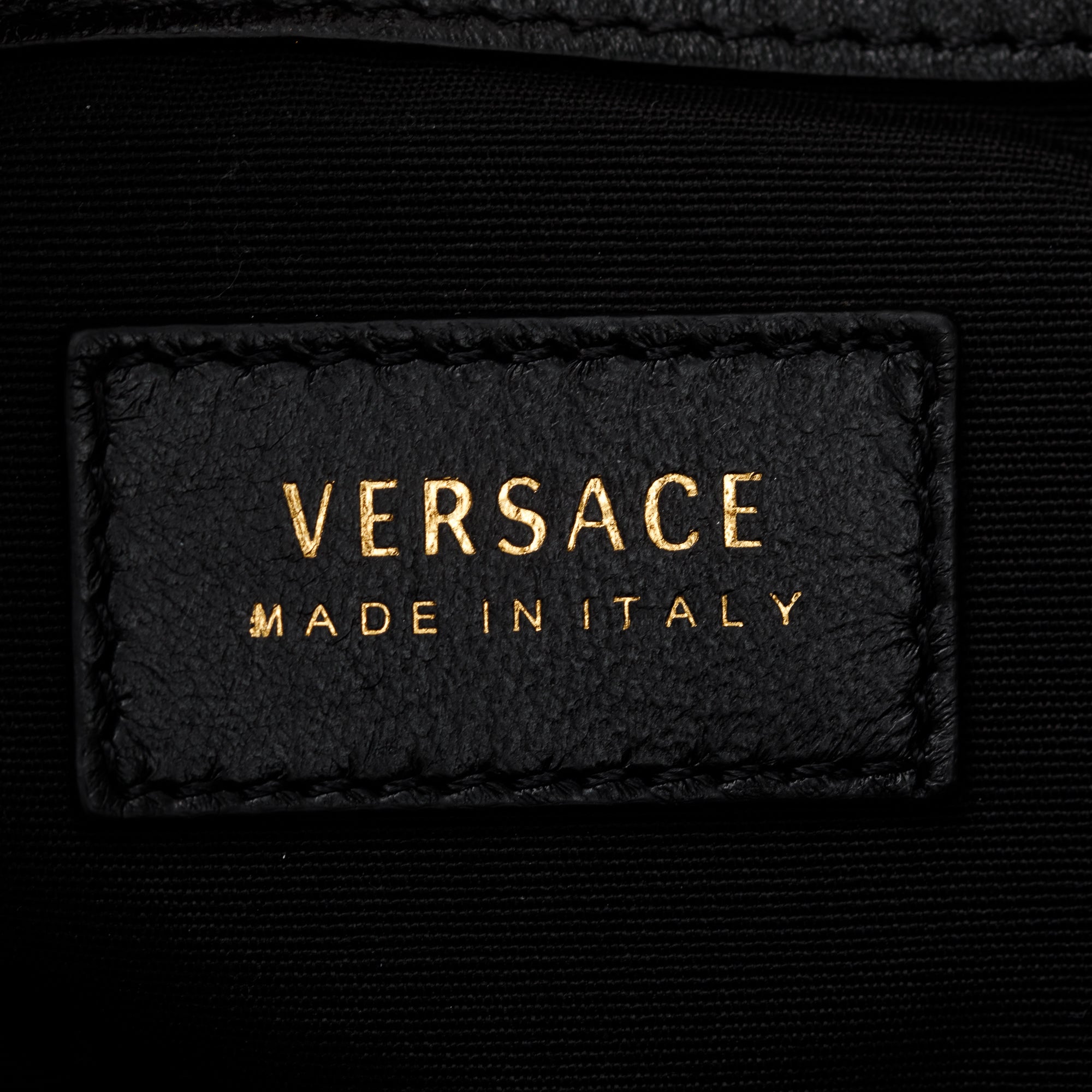 Versace White Quilted Calfskin Leather La Medusa Tote Bag