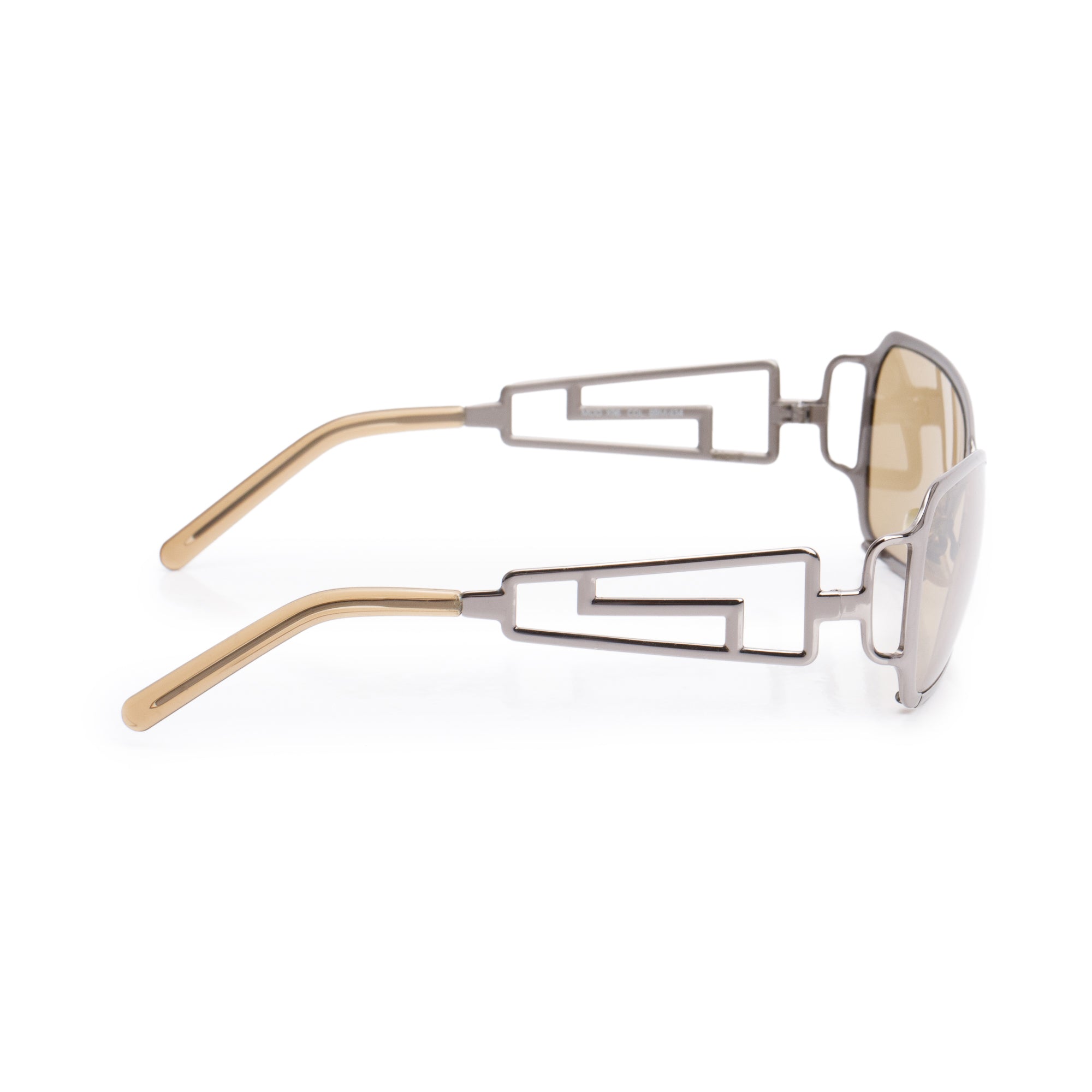 Versace X96 Gun-Metal Medusa Insignia Sunglasses w/ Case