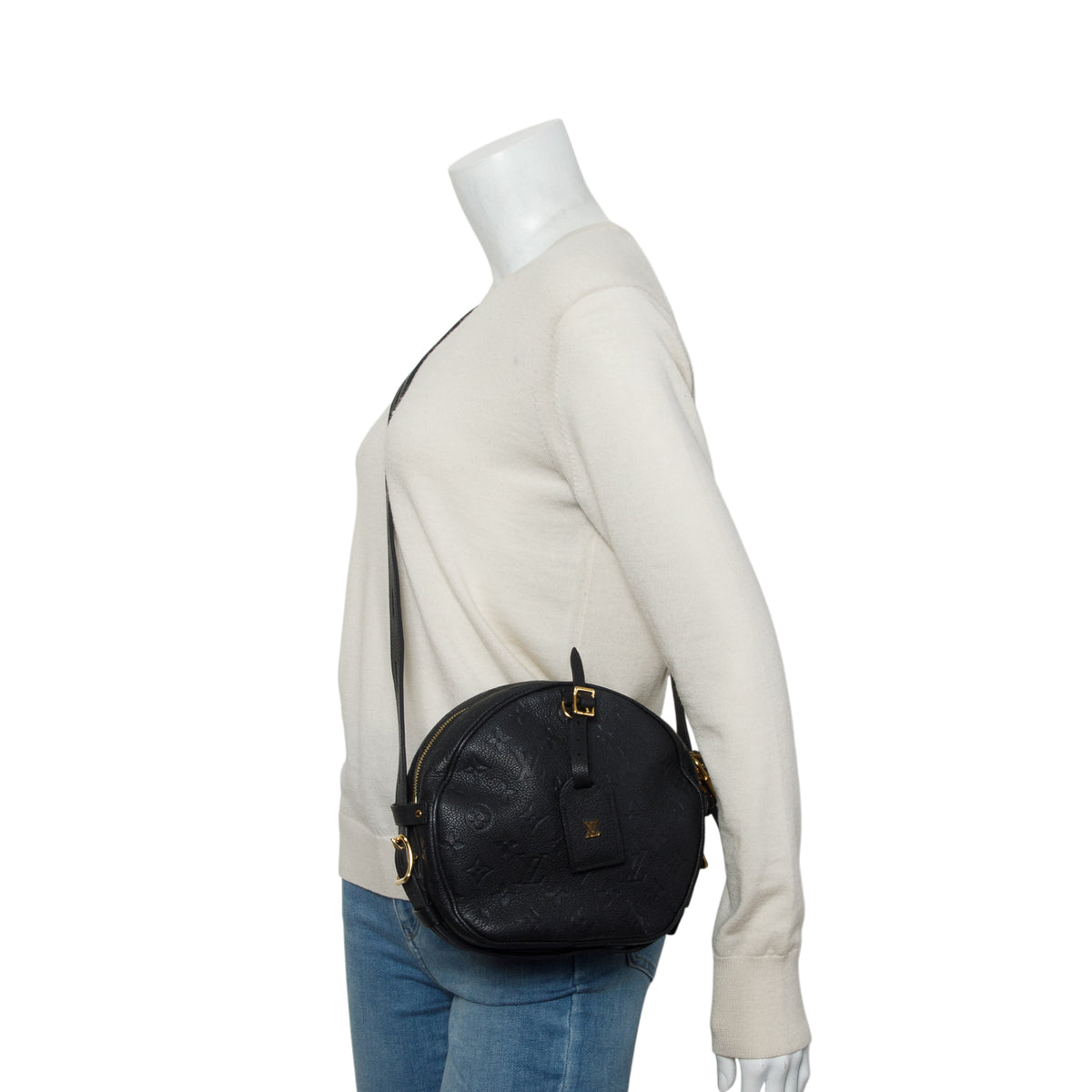 Louis Vuitton 2020 Black Empreinte Boite Chapeau Souple MM