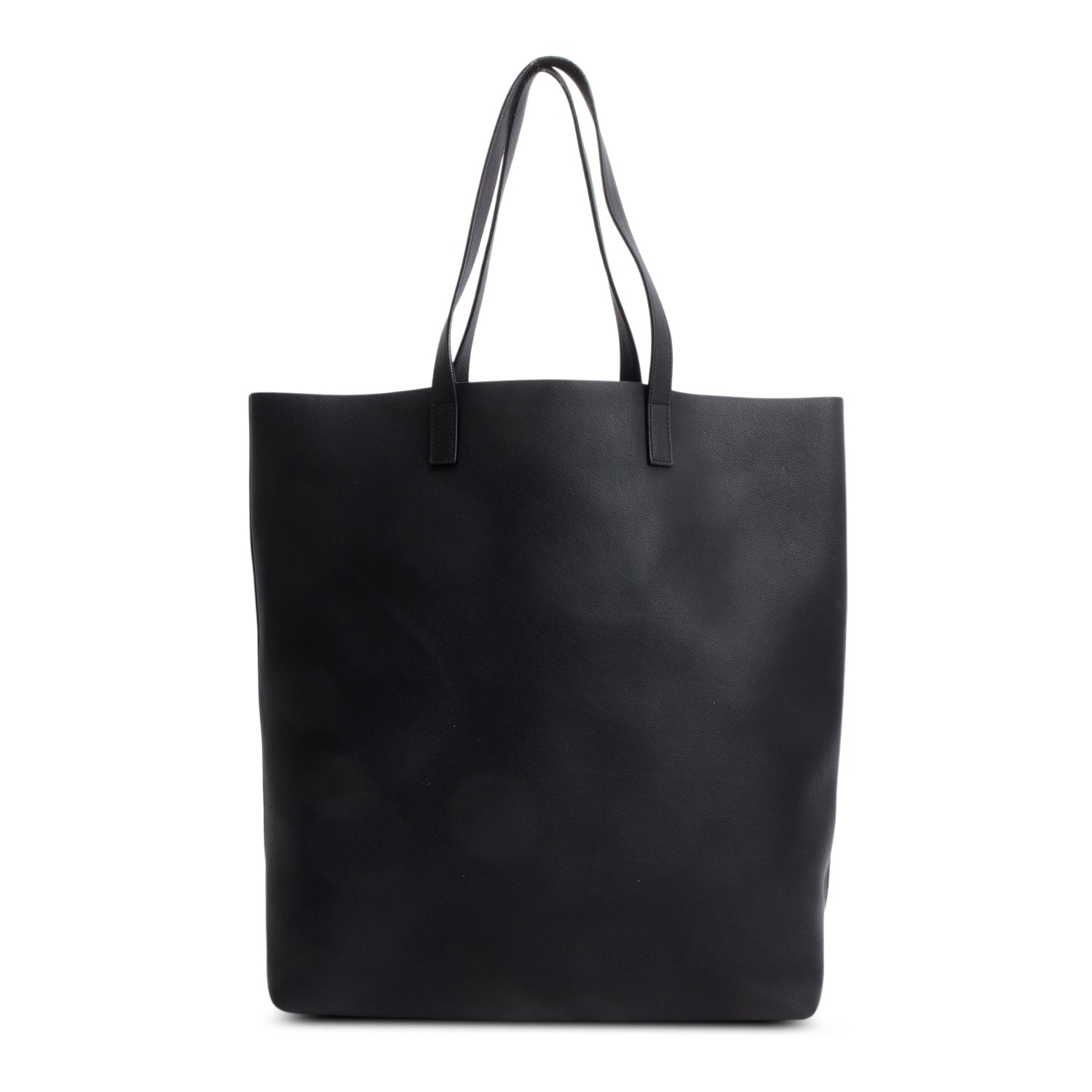 Saint Laurent Black Calfskin North-South Shopping Tote w/ Pouch & Receipt