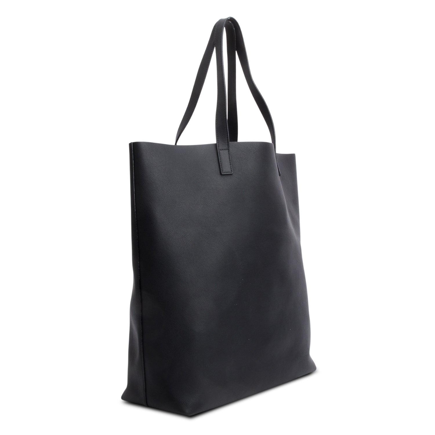 Saint Laurent Black Calfskin North-South Shopping Tote w/ Pouch & Receipt