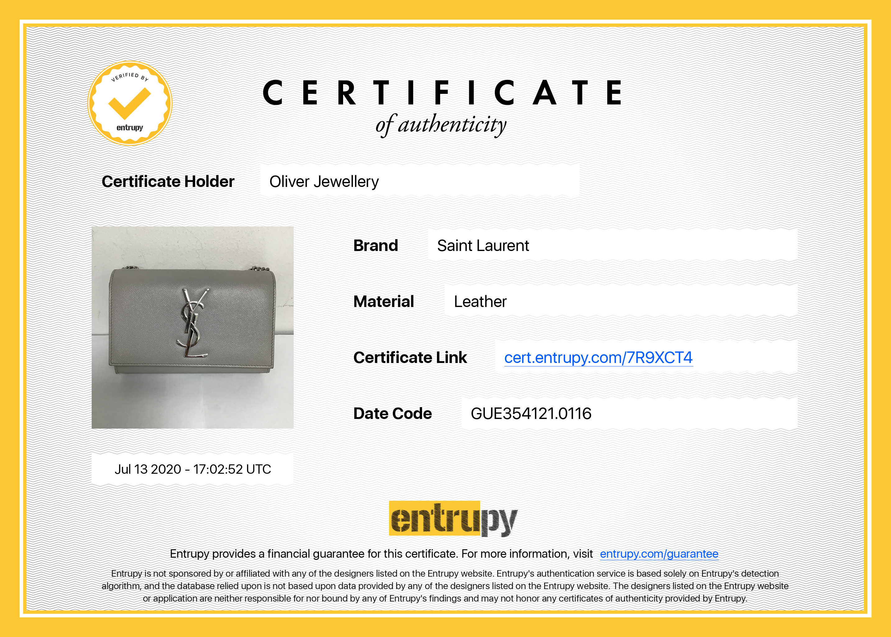 Yves Saint Laurent Classic Mini Kate Bag