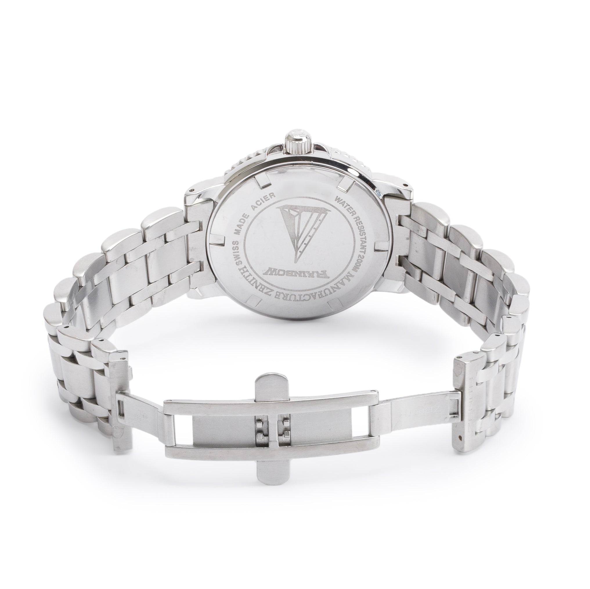 Zenith Stainless Steel Rainbow Elite 38 MM Automatic Watch w/ Box