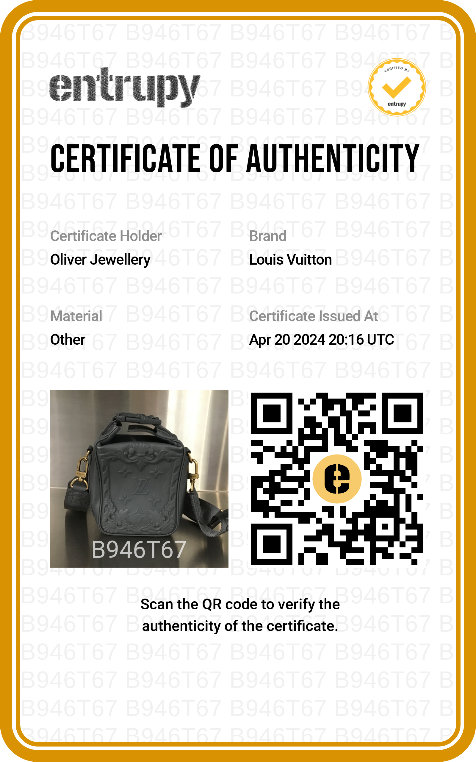 Louis Vuitton 2022 Dark Shadow Grey Embossed Calf Leather Cruiser Messenger Bag