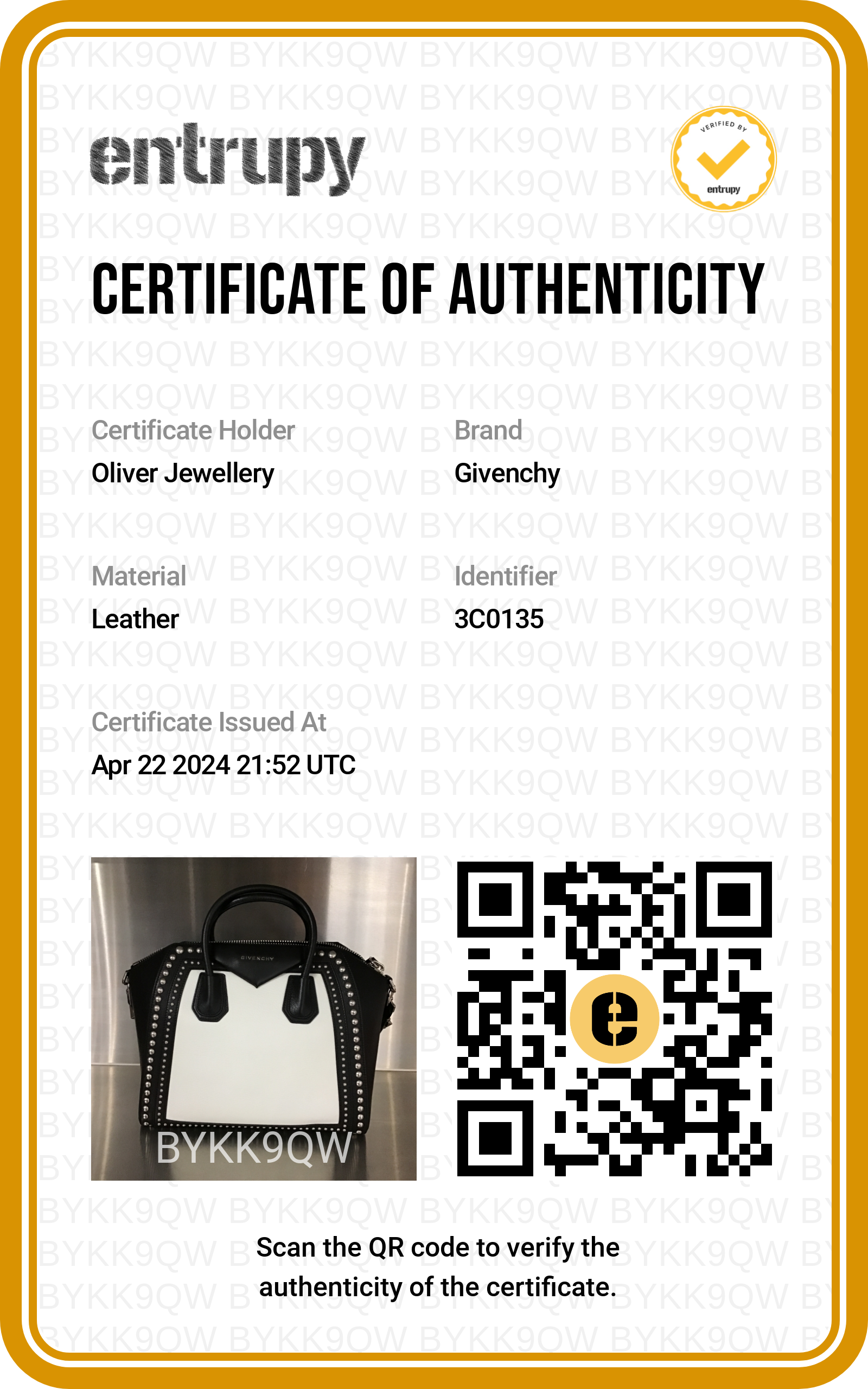 Givenchy Black/White Calfskin Leather Studded Medium Antigona Bag