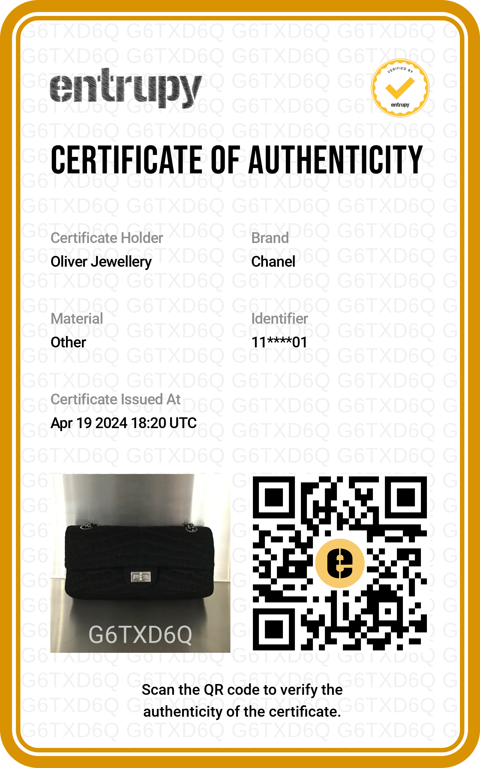 Chanel Black Jersey Coco's Croc 2.55 Reissue East/West Double Flap Bag w/ Authenticity Card