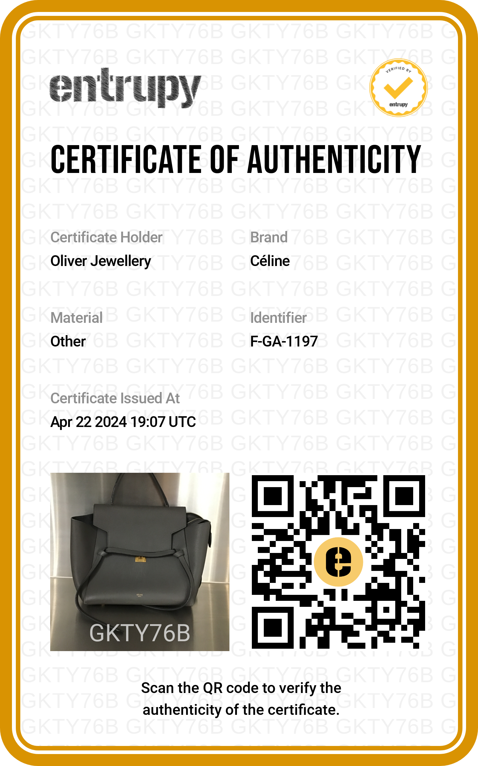 Celine Grey Grained Calfskin Leather Mini Belt Bag